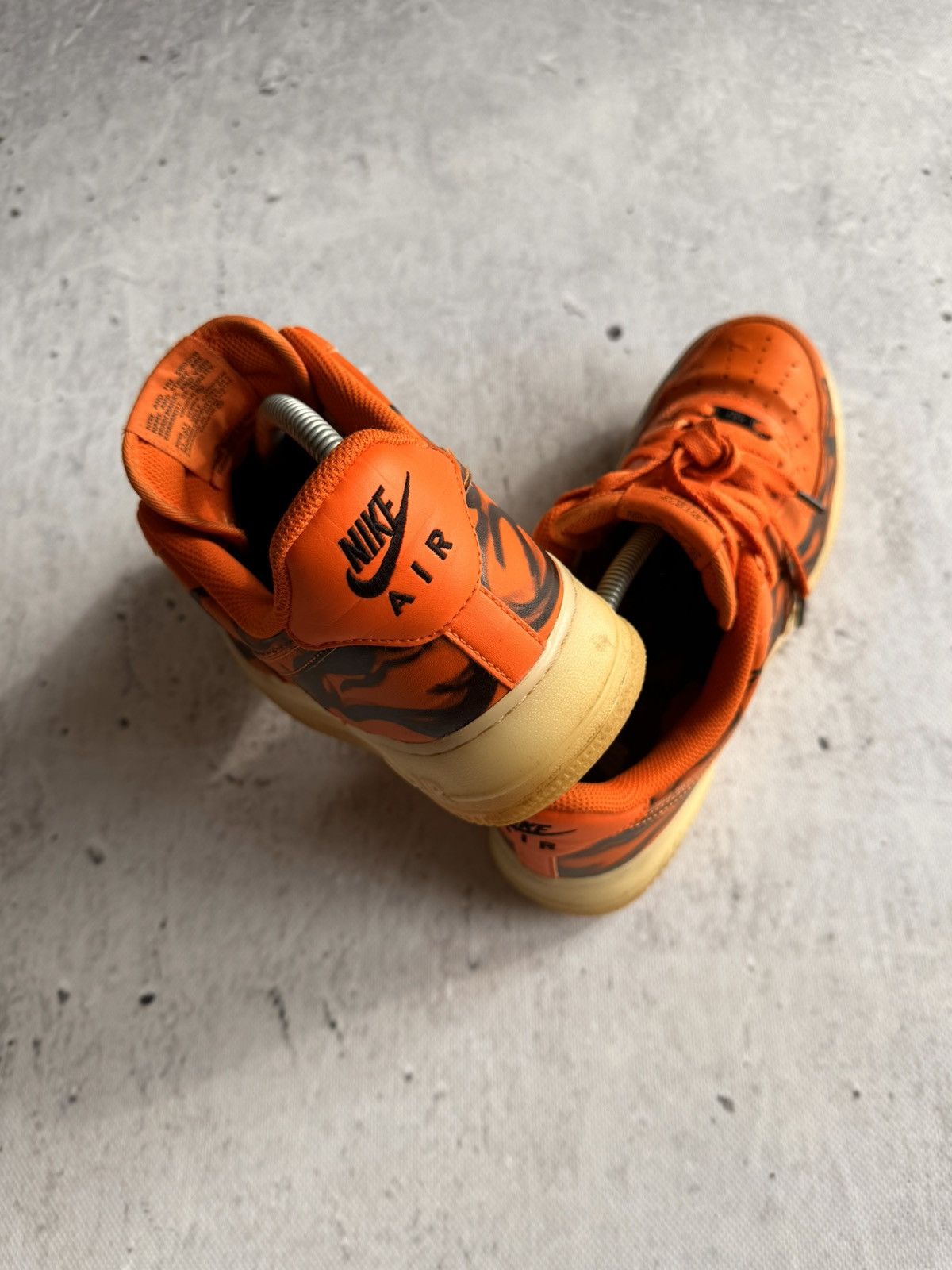 Nike × Vintage Nike Air Force 1 skeleton „orange” Size US 9 / EU 42 - 5 Thumbnail
