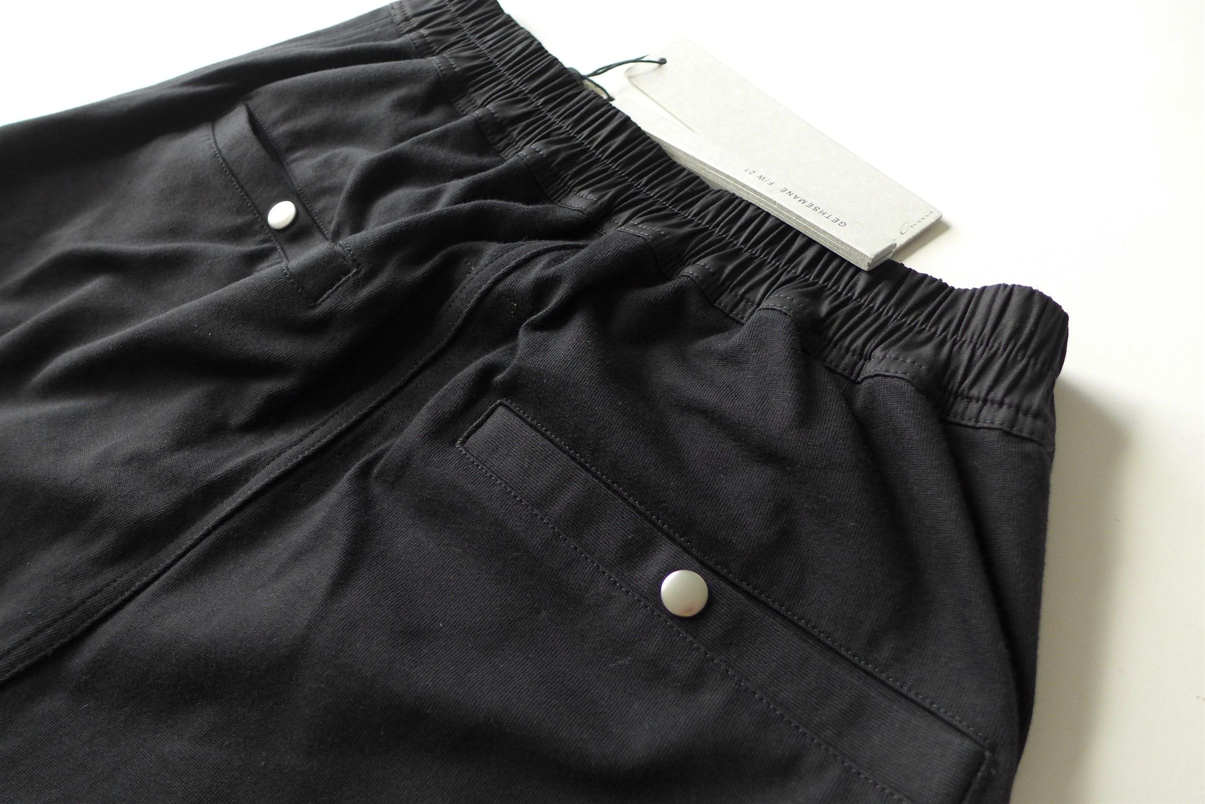 Rick Owens Rick Owens Tecuatl Cropped Drawstring Pants - Black Cotton Size US 32 / EU 48 - 7 Thumbnail