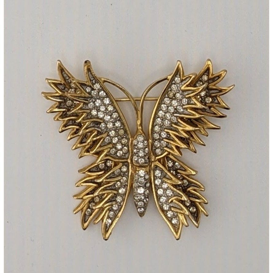 Other Vintage Kenneth J Lane Fairycore Glam HTF Large Butterfly Br Size ONE SIZE - 5 Thumbnail