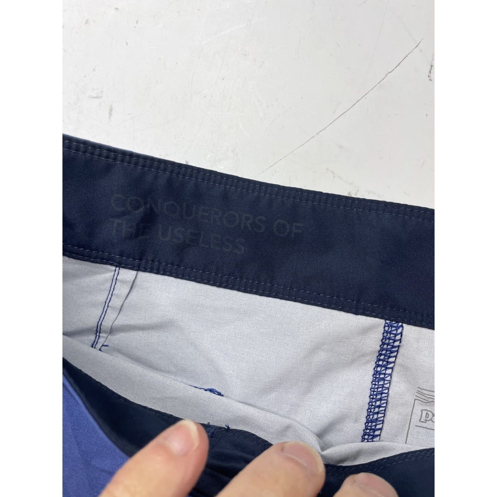 Patagonia Patagonia Men's Board Shorts 29 Regular Blue Stripe Santa Cruz Superior Hydropeak Swim Bottom Shorts Mens Blue 29 Superior Stripe Hydrosea? Size US 29 - 3 Thumbnail
