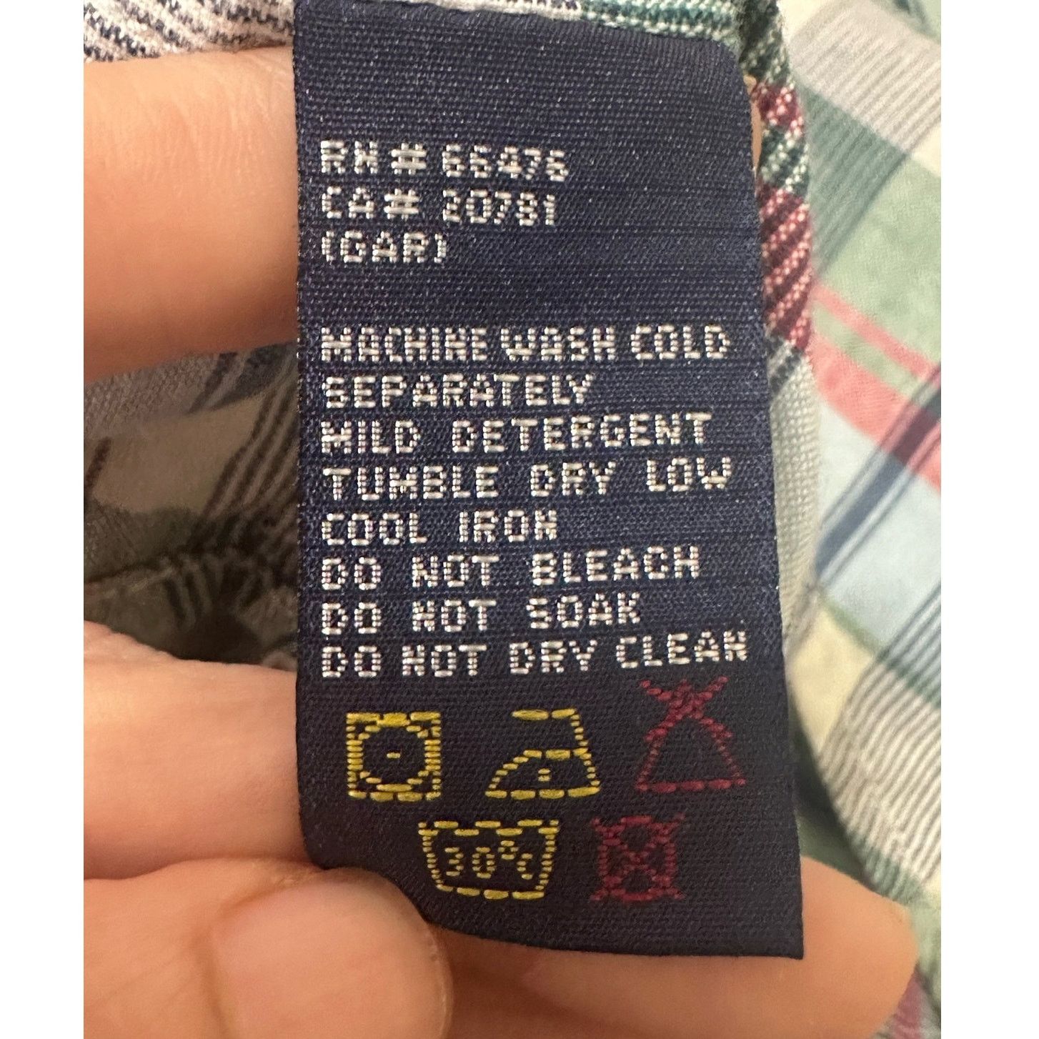 Tommy Hilfiger Tommy Hilfiger plaid short sleeves button men shirts size L Size US L / EU 52-54 / 3 - 4 Thumbnail