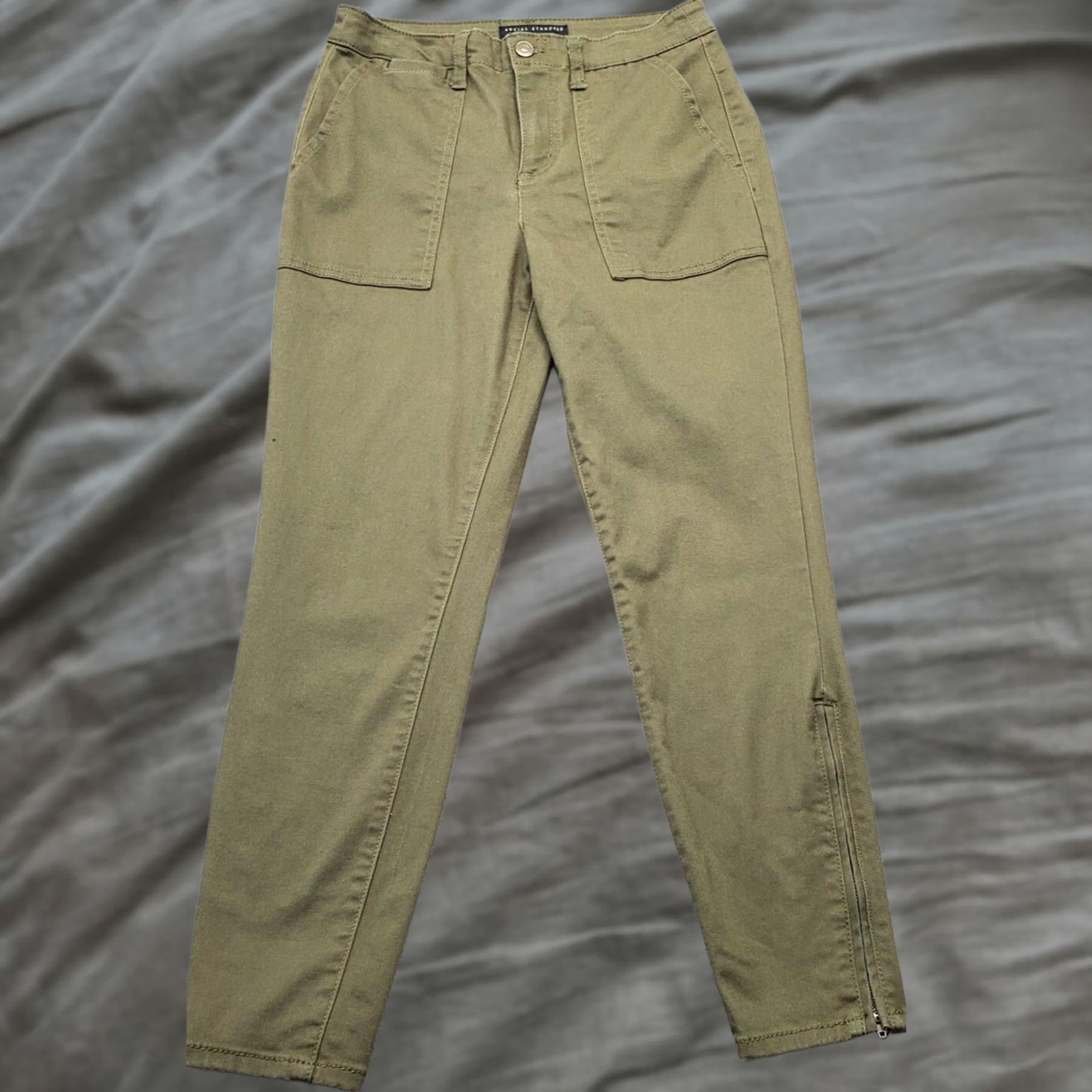 Sanctuary Sanctuary Pants Womens Size 2 Green Cotton Stretch Ankle Size 26" / US 2 / IT 38 - 1 Thumbnail