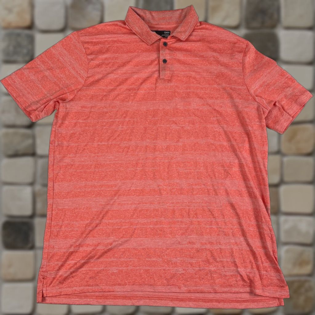 Oakley Oakley Polo Shirt Mens XL Orange Hydrolix Short Sleeve Golf Slit Breathable Moisture Wicking Logo Polo Shirt Sports Mens Size US XL / EU 56 / 4 - 1 Thumbnail