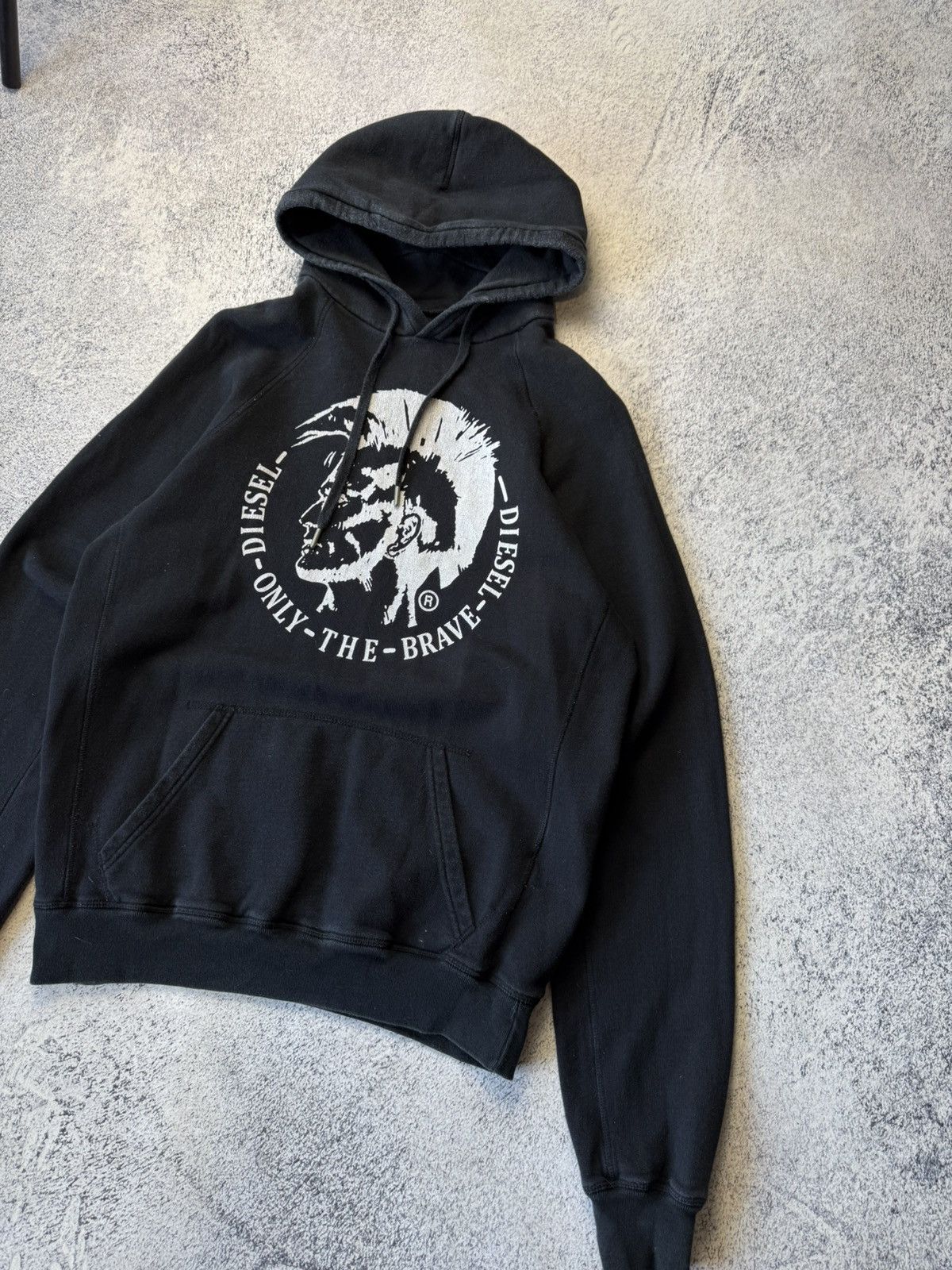 Diesel Vintage Diesel Distressed Faded Hoodie Y2K Dig Logo Size US M / EU 48-50 / 2 - 4 Thumbnail