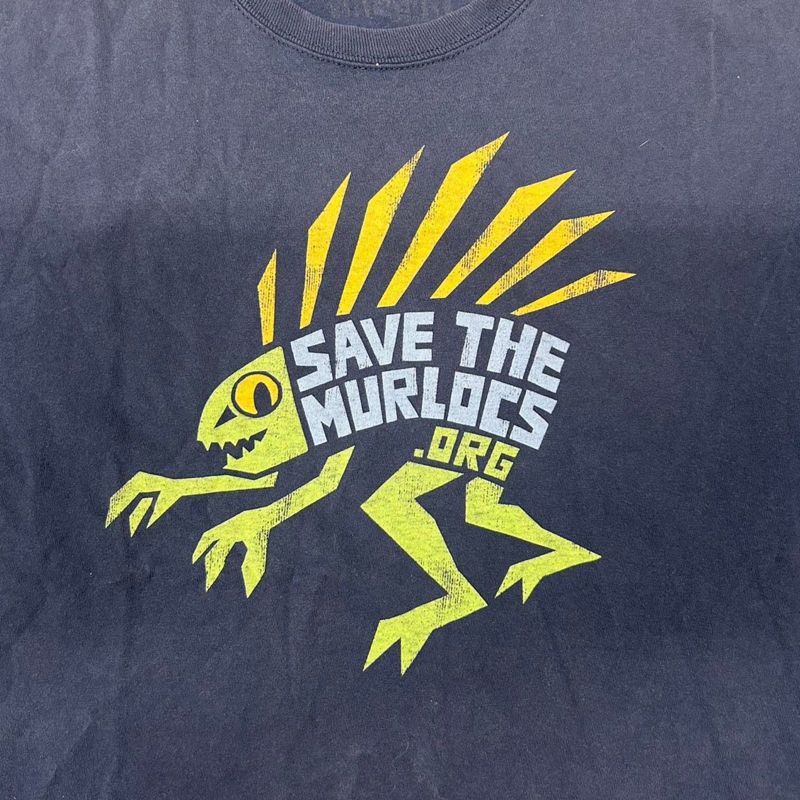 Other VTG/Y2K Navy blue J!NX “save the murlocs .org” graphic tee Size US XL / EU 56 / 4 - 2 Thumbnail