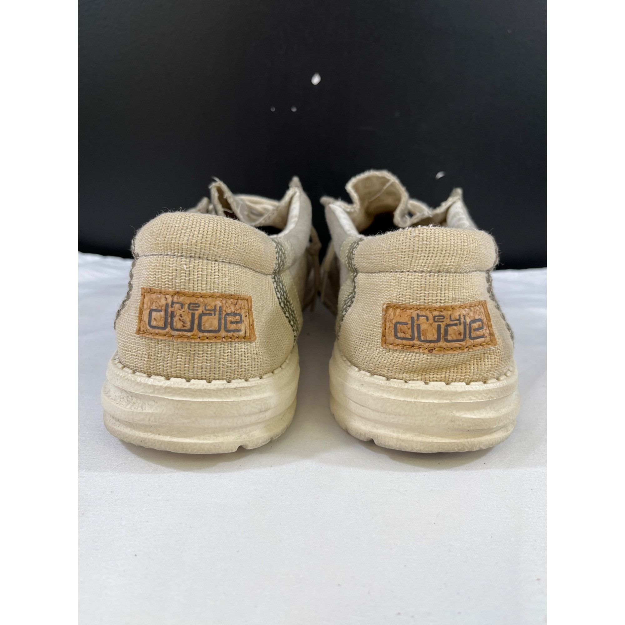 Other Hey Dude Wally Linen Men's Beige Slip-on Shoes Size 11 SKU 6 Size US 11 / EU 44 - 4 Thumbnail
