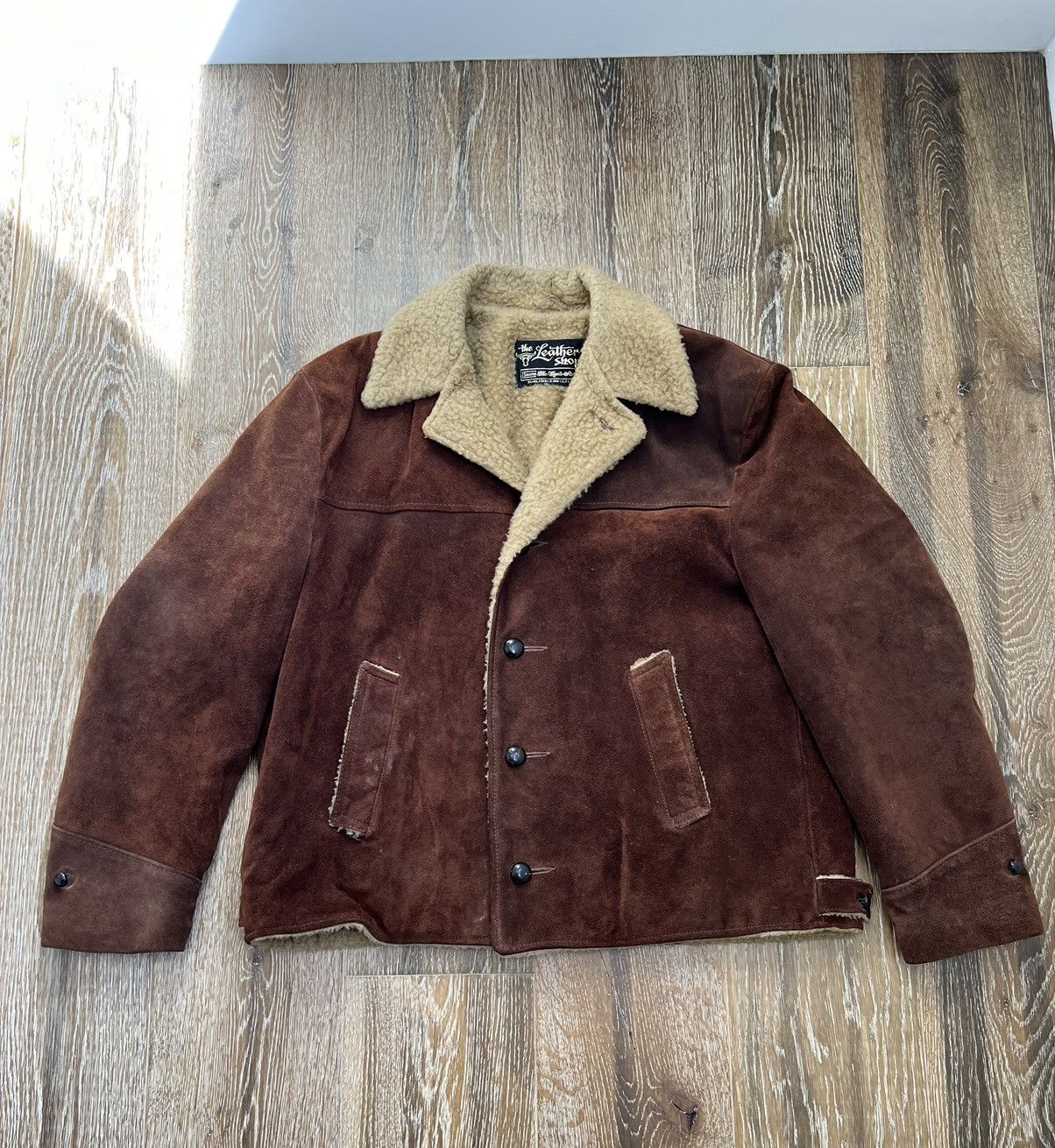 Sears × Vintage Vintage sears roebuck leather shop suede biker jacket Size US M / EU 48-50 / 2 - 1 Thumbnail