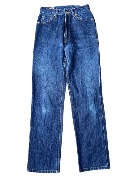 EDWIN High Waisted Straight Leg Jeans Vintage Blue Denim
