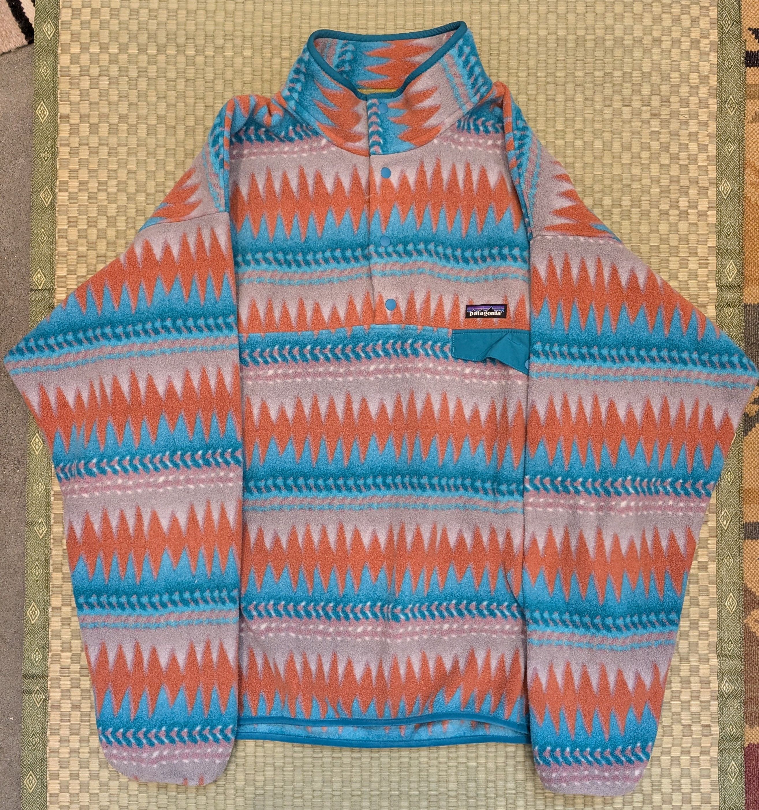 Patagonia Patagonia Synchilla Fleece Sweater Aztec Laughing Waters Size US XXL / EU 58 / 5 - 1 Thumbnail