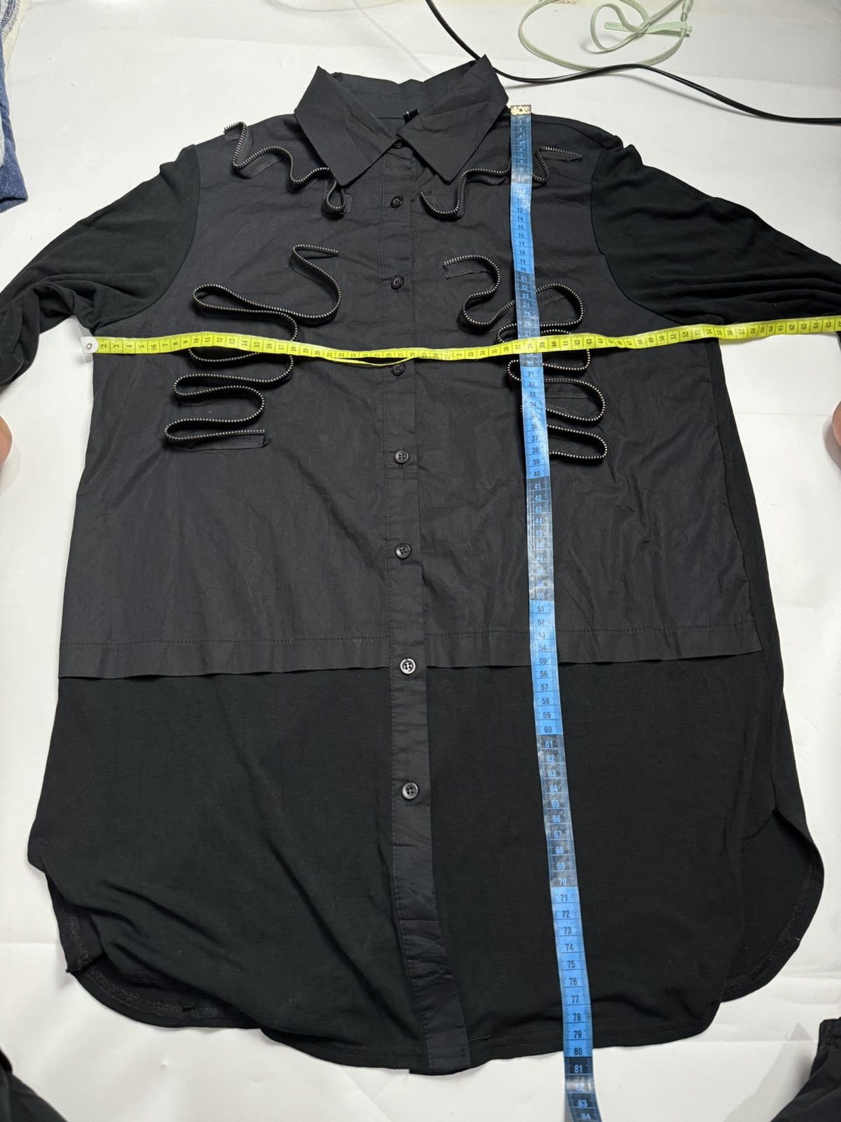If Six Was Nine × Japanese Brand Archived Style LGB Button Shirt Hybrid By Ciel Size US L / EU 52-54 / 3 - 7 Thumbnail