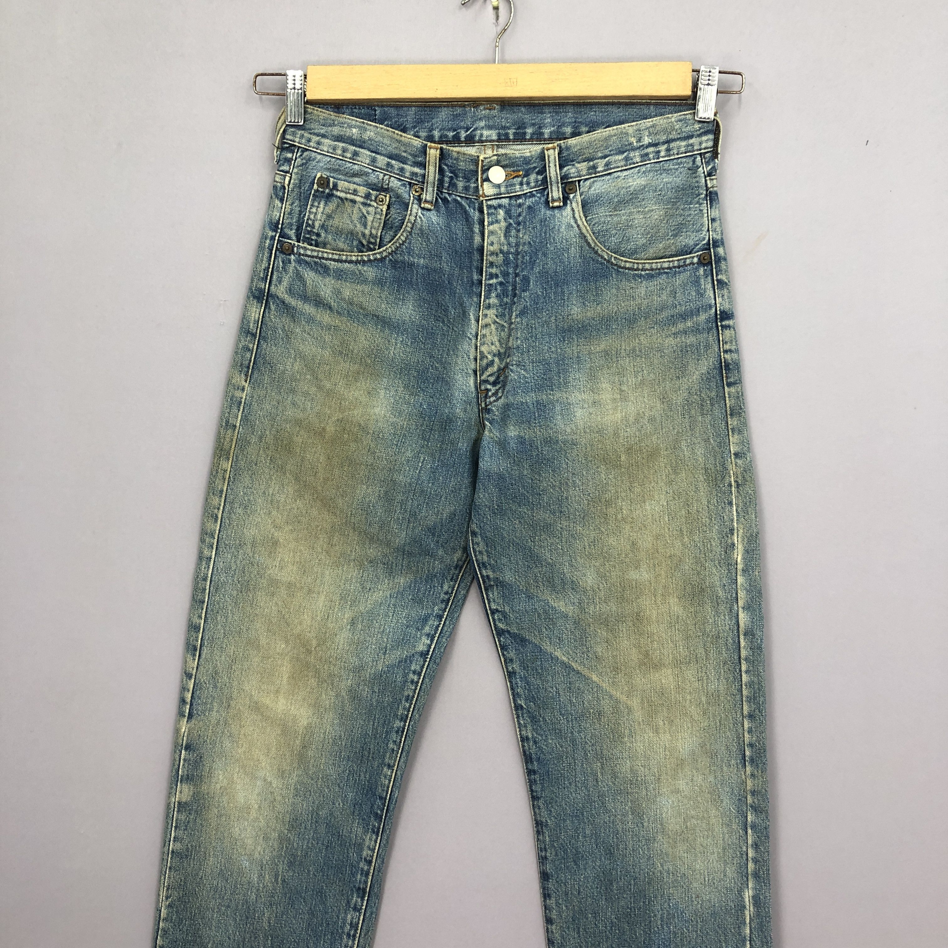 Levi's Vintage 80s Levis 502xx Selvedge Jeans Mudwash Redline Denim Size US 32 / EU 48 - 4 Thumbnail