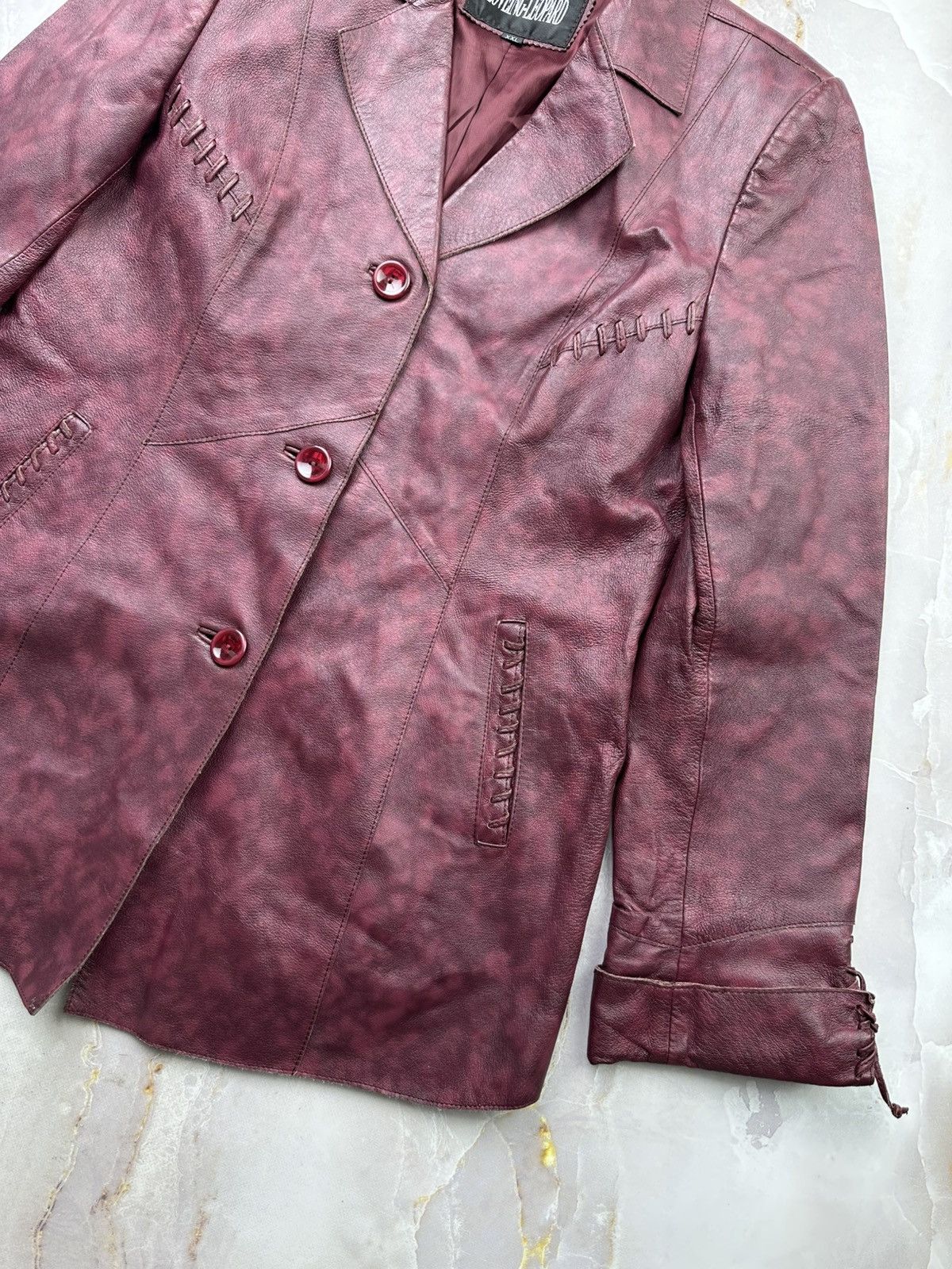Japanese Brand Vintage Leather Jacket Size L / US 10 / IT 46 - 6 Thumbnail
