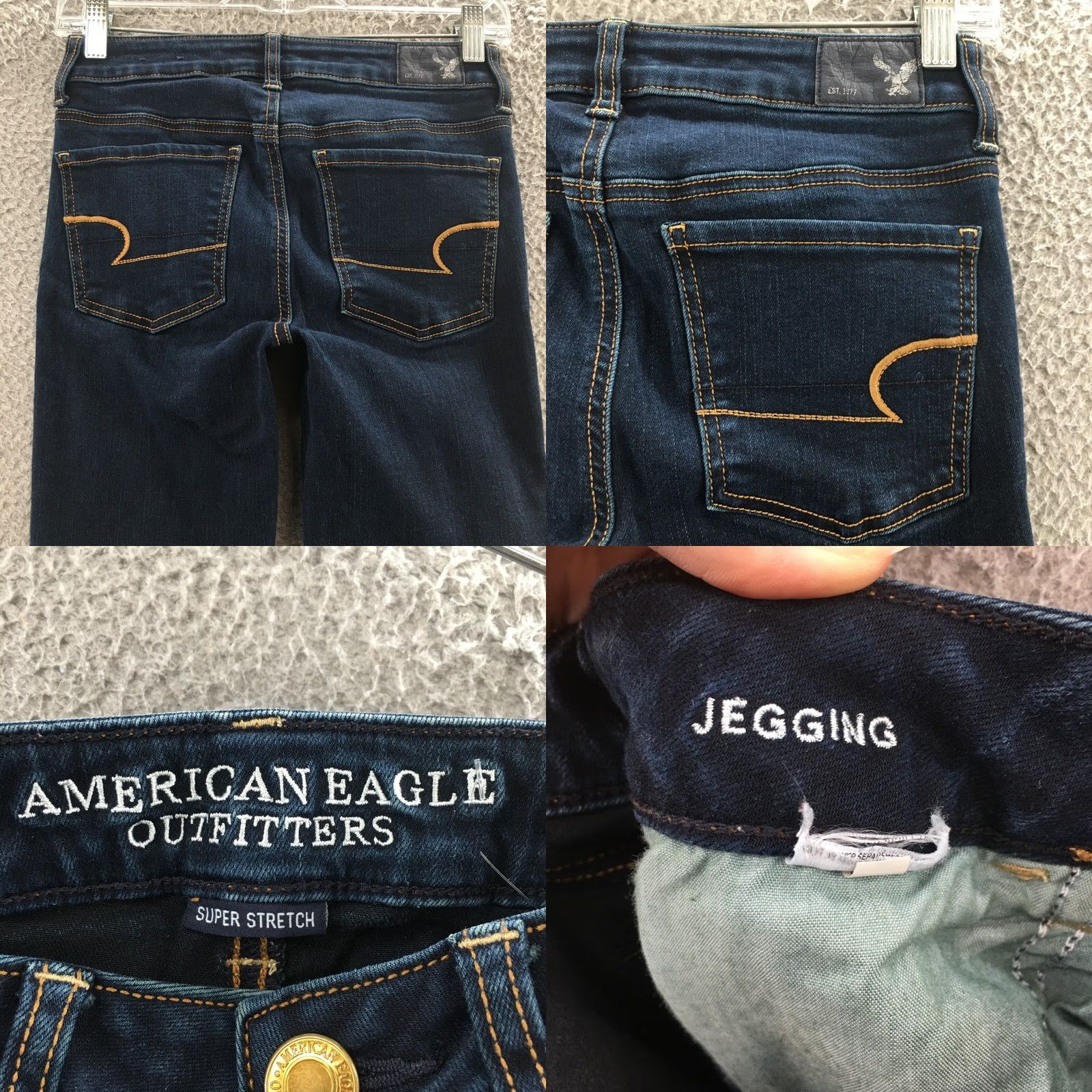 American Eagle Outfitters American Eagle Outfitters Jegging Jeans Womens 2R Blue Denim Regular Rise Jeans Women's Denim Blue 2R Jegging Size 26" / US 2 / IT 38 - 9 Thumbnail