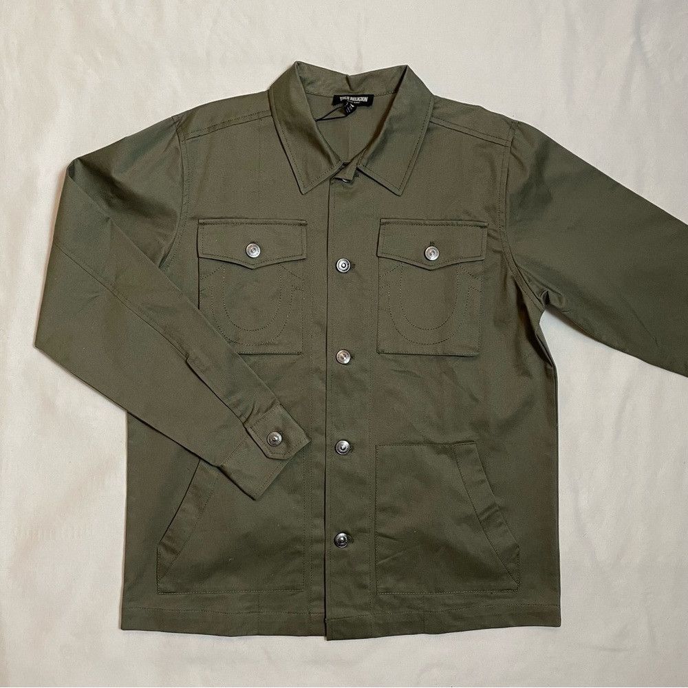 True Religion NWT New $199 True Religion BUDDHA MILITARY JACKET Size S Size US S / EU 44-46 / 1 - 3 Thumbnail