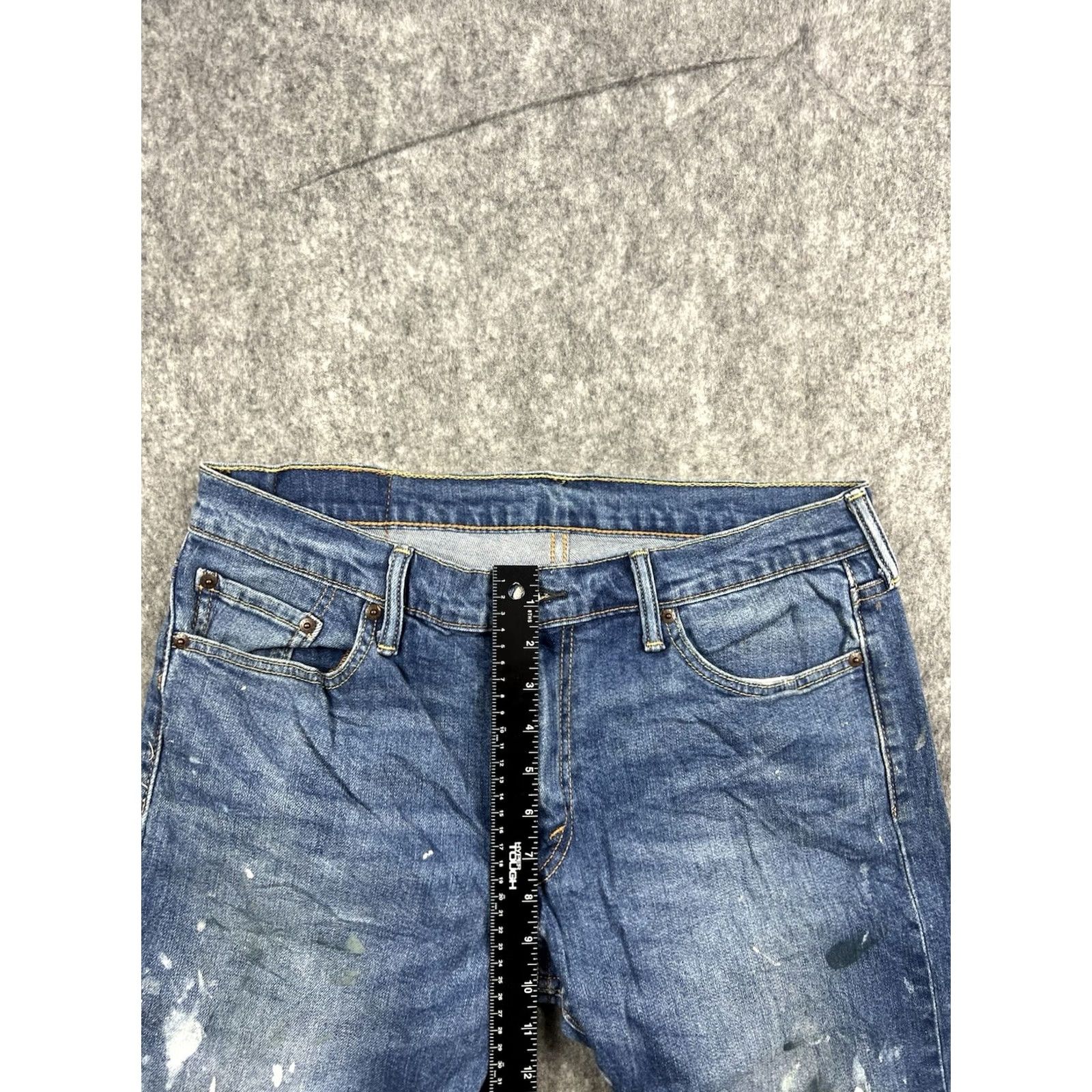 Levi's Levi's 504 Jeans Men Regular Fit Straight Size 33x32 Blue Denim Mid Rise 5-Pocket Zipper Logo Stretch Size US 33 - 4 Thumbnail