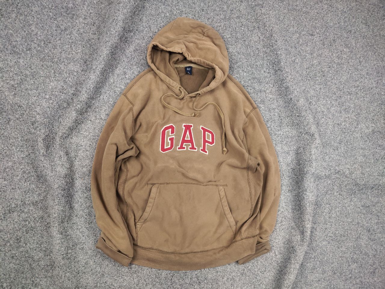 Gap Vintage 90's Gap Perfect Light Brown Faded USA Style Hoodie Size US M / EU 48-50 / 2 - 1 Thumbnail