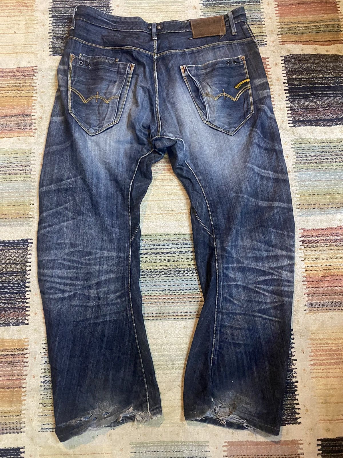 Edwin × Japanese Brand × Vintage 🇯🇵Vintage Distressed Edwin Pants Size US 38 / EU 54 - 7 Thumbnail