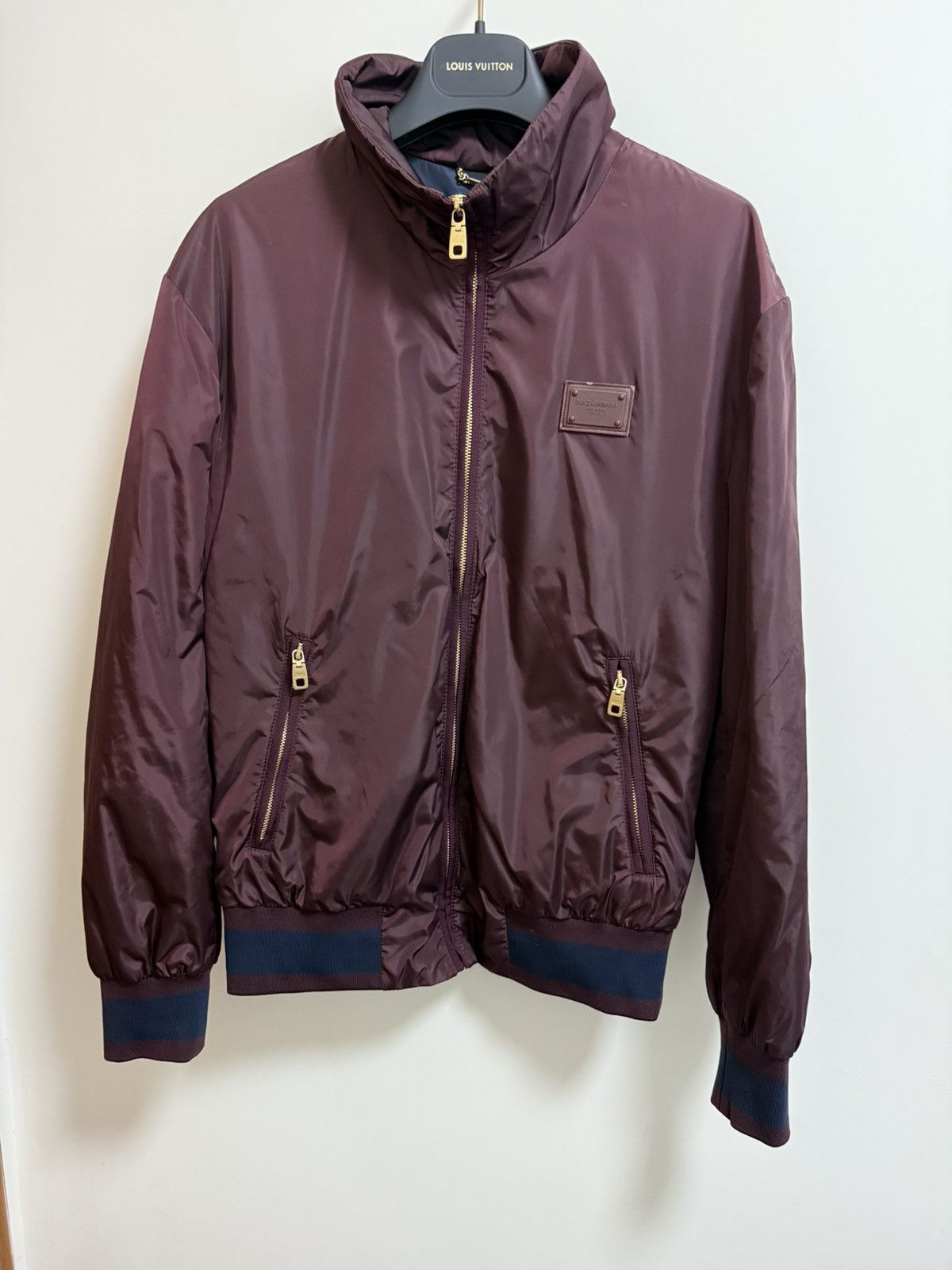 Dolce & Gabbana Dolce & Gabbana burgundy nylon wind breaker jacket 44 Size US S / EU 44-46 / 1 - 2 Thumbnail