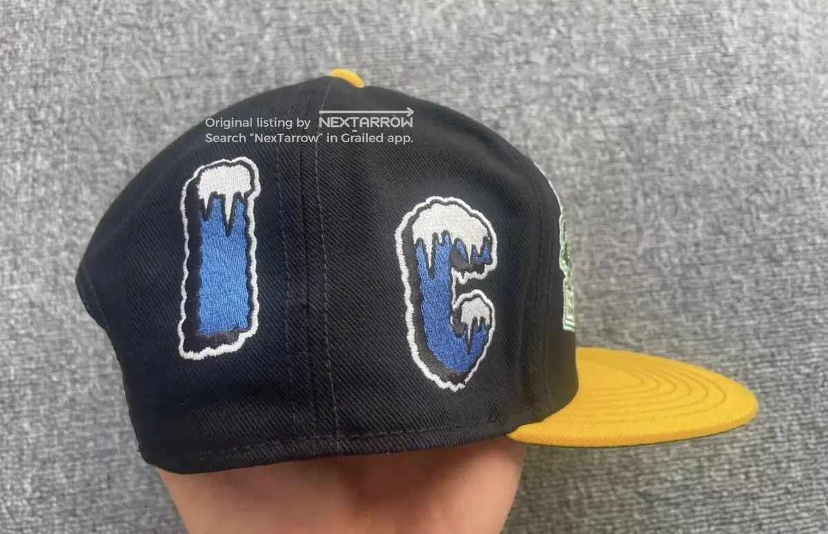 Bbc Icecream Fully Embroidered Ice Cream Baseball Cap in Black, Men's — image 3 of 6