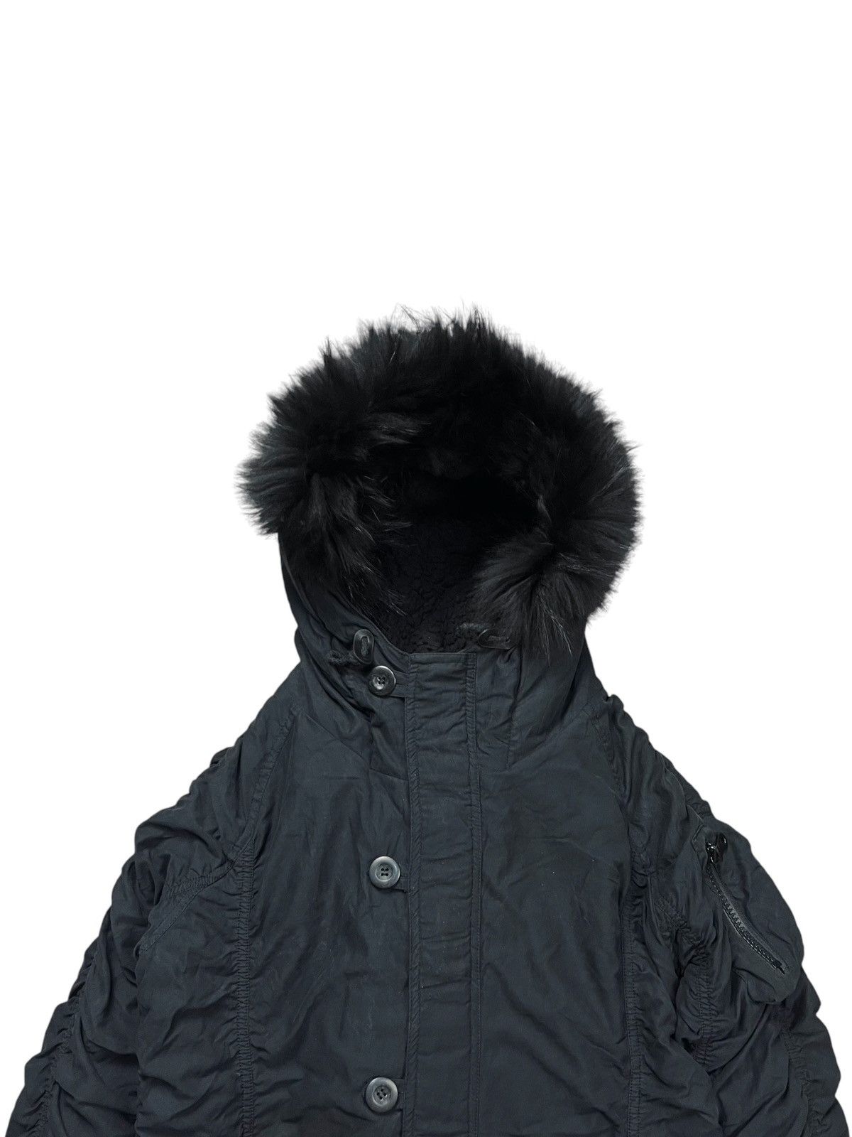 14th Addiction 2000s Morgan Homme - Raccon Fur Cargo Hoodie Size US M / EU 48-50 / 2 - 5 Thumbnail