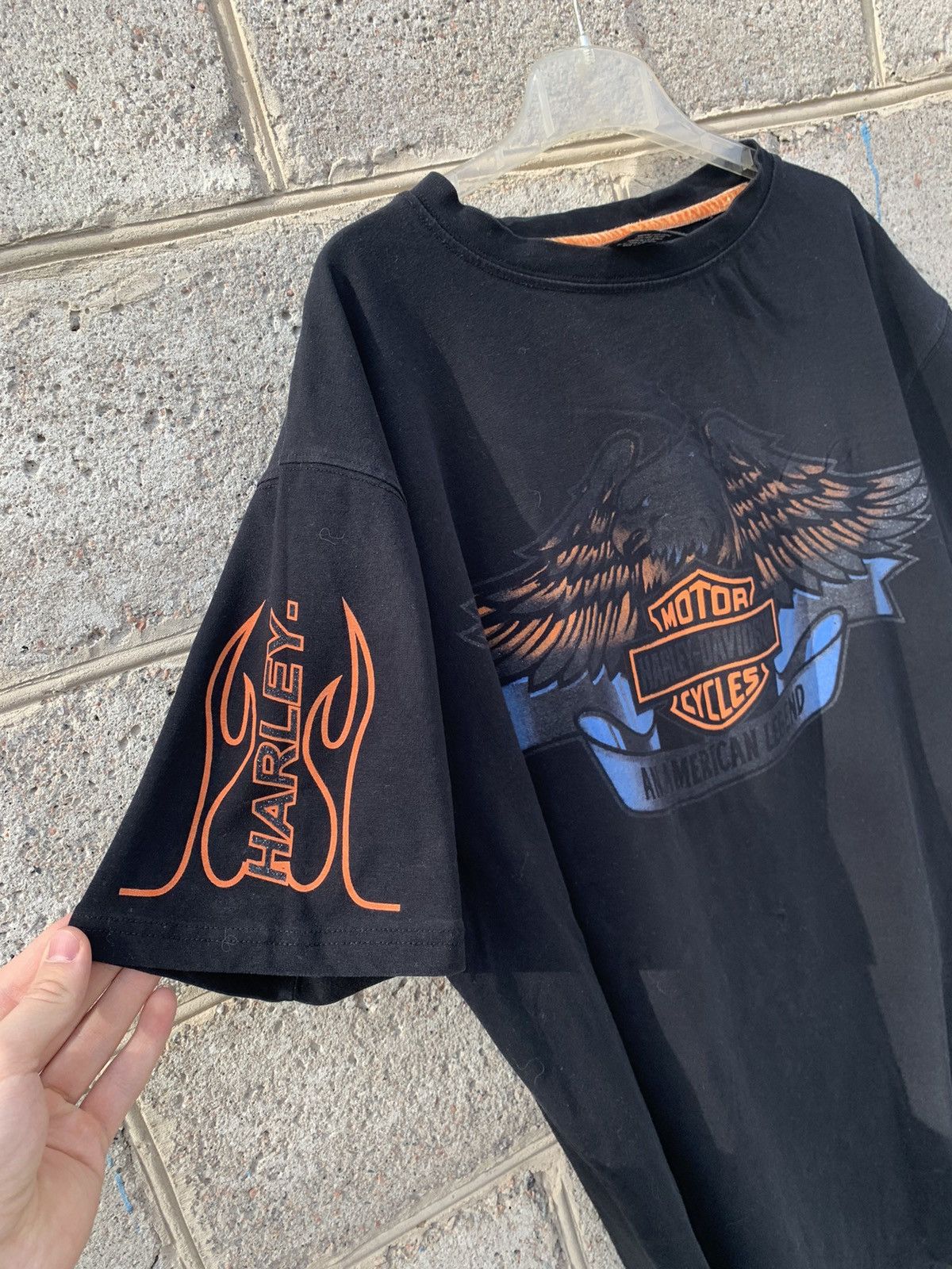 Harley Davidson × Vintage 🦅 Harley Davidson vintage eagle t shirt y2k Size US XL / EU 56 / 4 - 3 Thumbnail