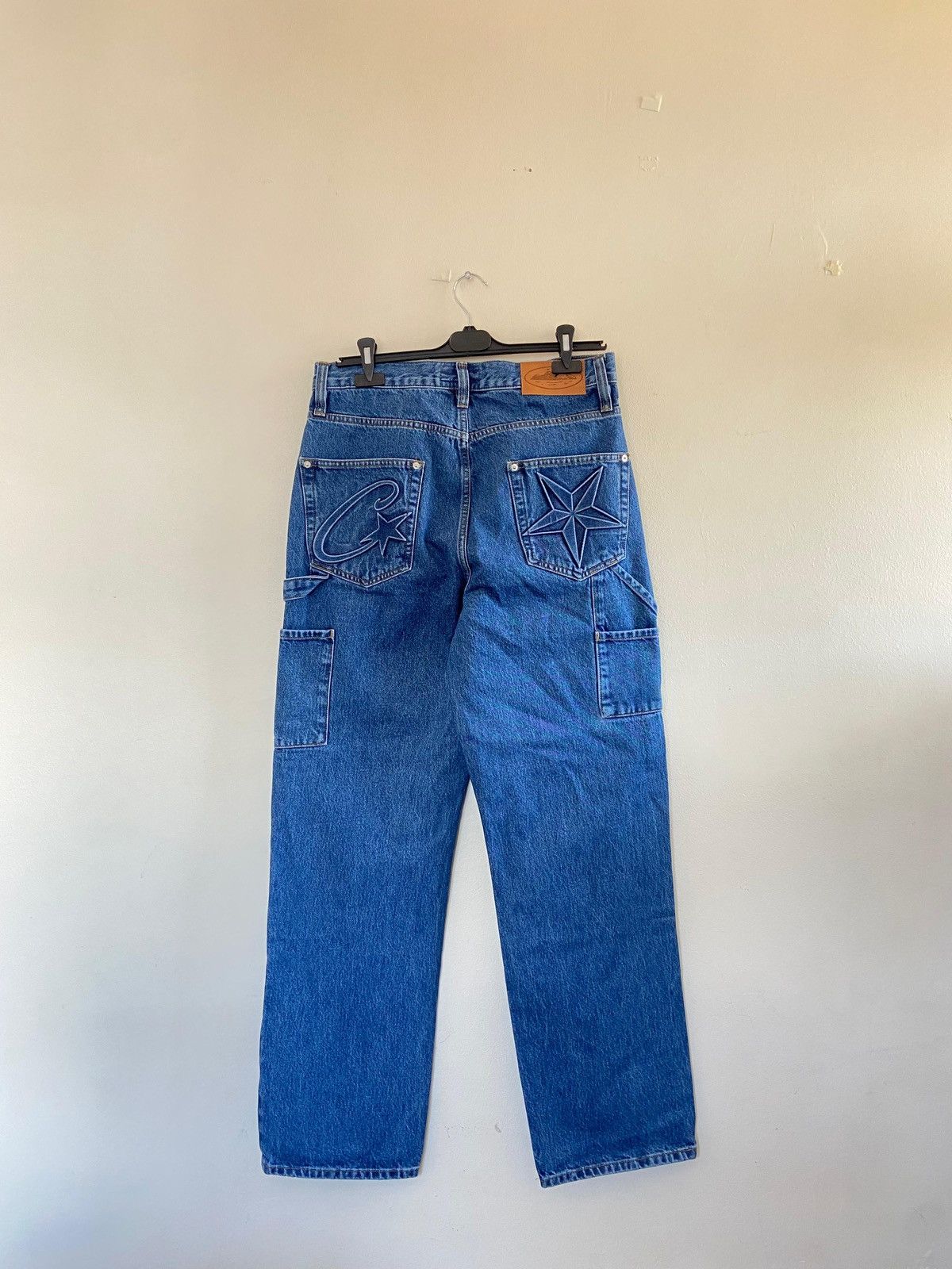 Corteiz C-Star Embossed Denim Jeans Size: M (32)