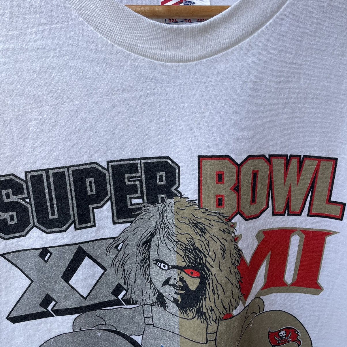 NFL 🔥Vintage 00s NFL Super Bowl Tournaments Promo Tee Size US XXL / EU 58 / 5 - 5 Thumbnail