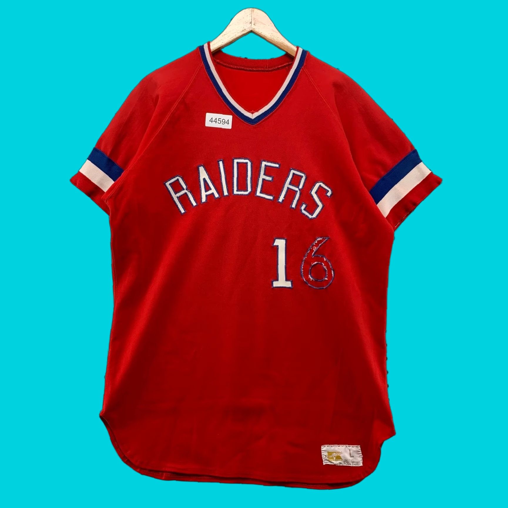 Russell Athletic Vintage 70s Russell Athletic Baseball Jersey Mens Large Red Gold Tag Raiders Size US L / EU 52-54 / 3 - 1 Thumbnail
