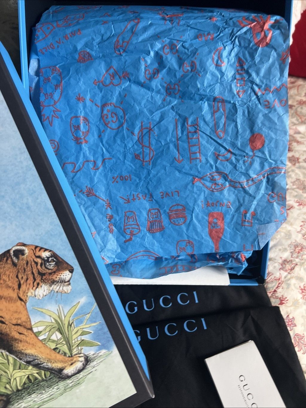 Gucci Gucci Ghost High Top Sneakers Apollo Limited Edition 9 Men Size US 9 / EU 42 - 13 Thumbnail