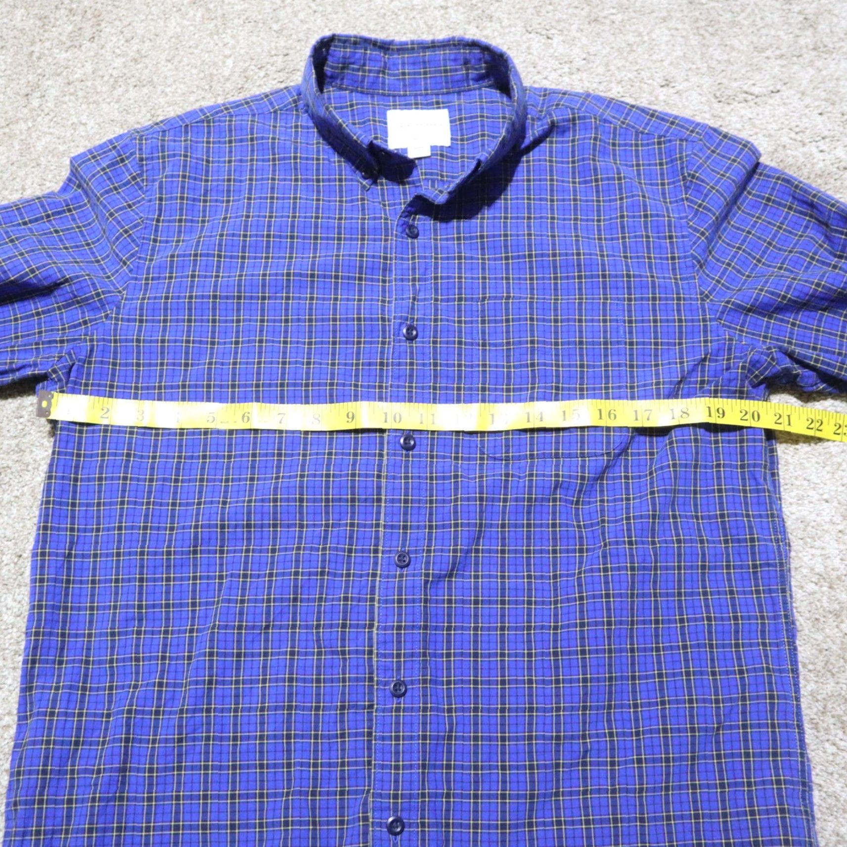 Vintage VINTAGE American Eagle Shirt Blue Checkered Long Sleeve Button-Up Adult M Medium Blue 90s Concert Style Mens Size US M / EU 48-50 / 2 - 4 Thumbnail