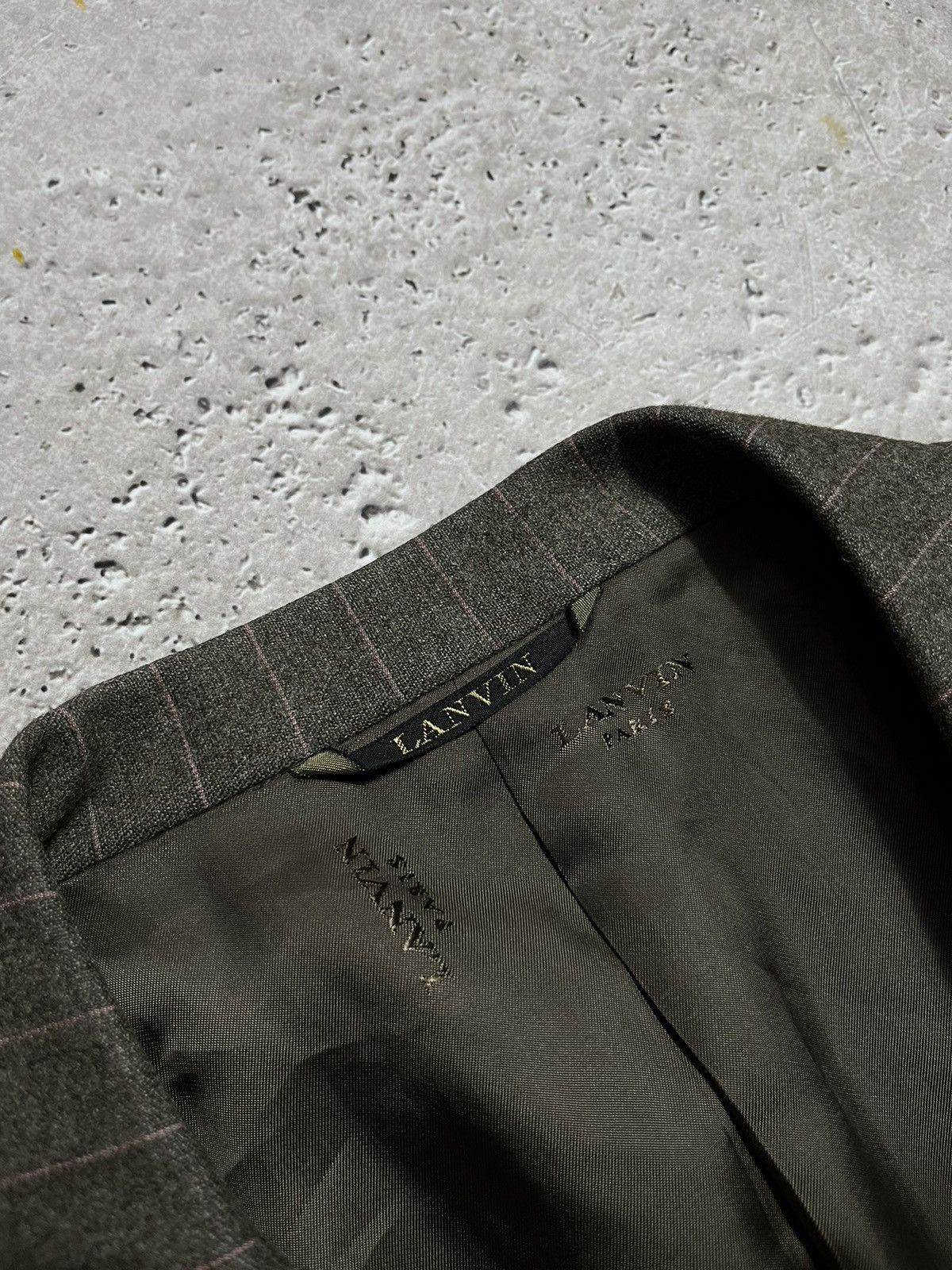 Lanvin × Vintage Vintage Lanvin Classique Brown Wool Blazer Coats Jacket Size US L / EU 52-54 / 3 - 5 Thumbnail