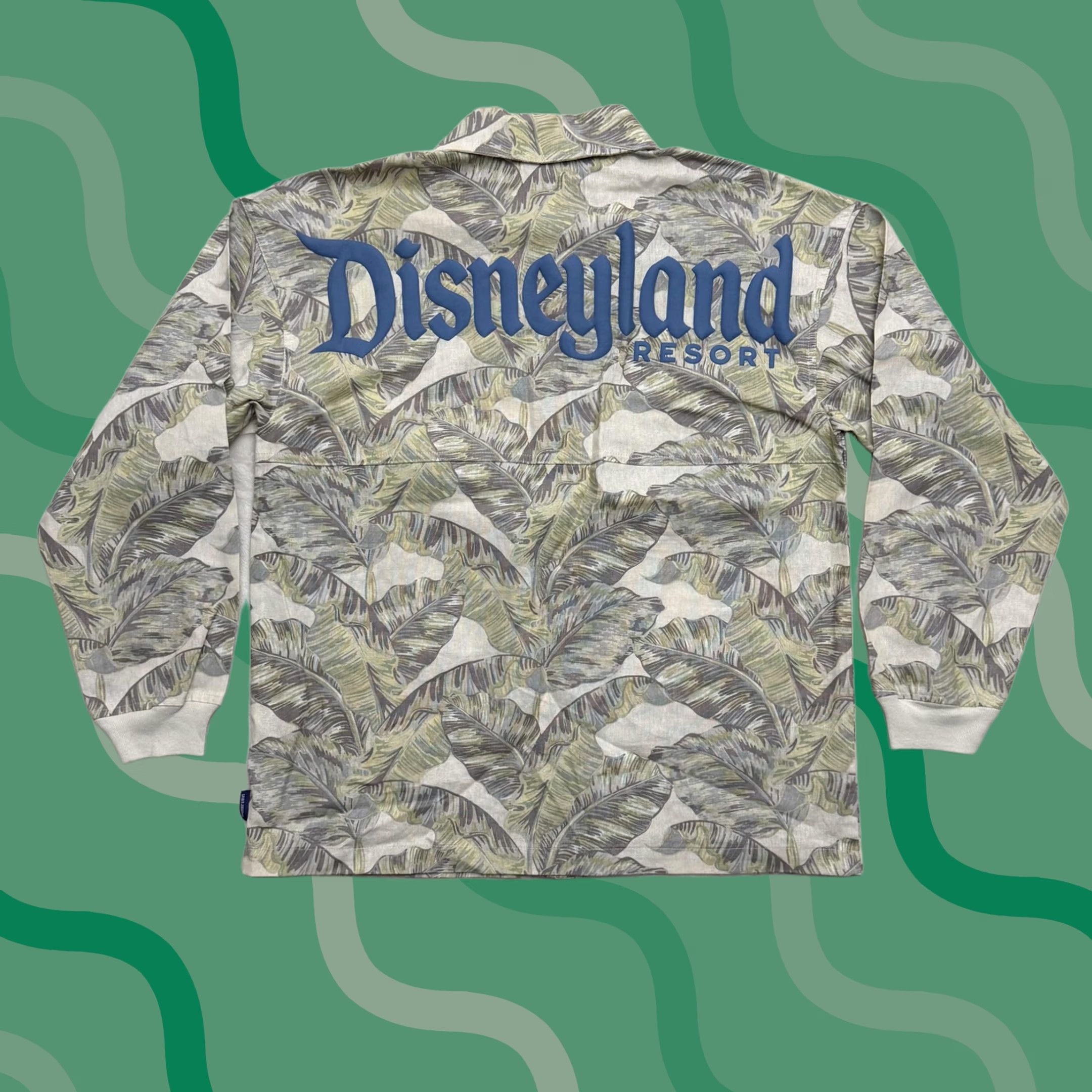Disney VINTAGE Disney Spirit Jersey Disneyland Resort Jacket Mens Medium Green Tropical Mickey Size US M / EU 48-50 / 2 - 1 Thumbnail