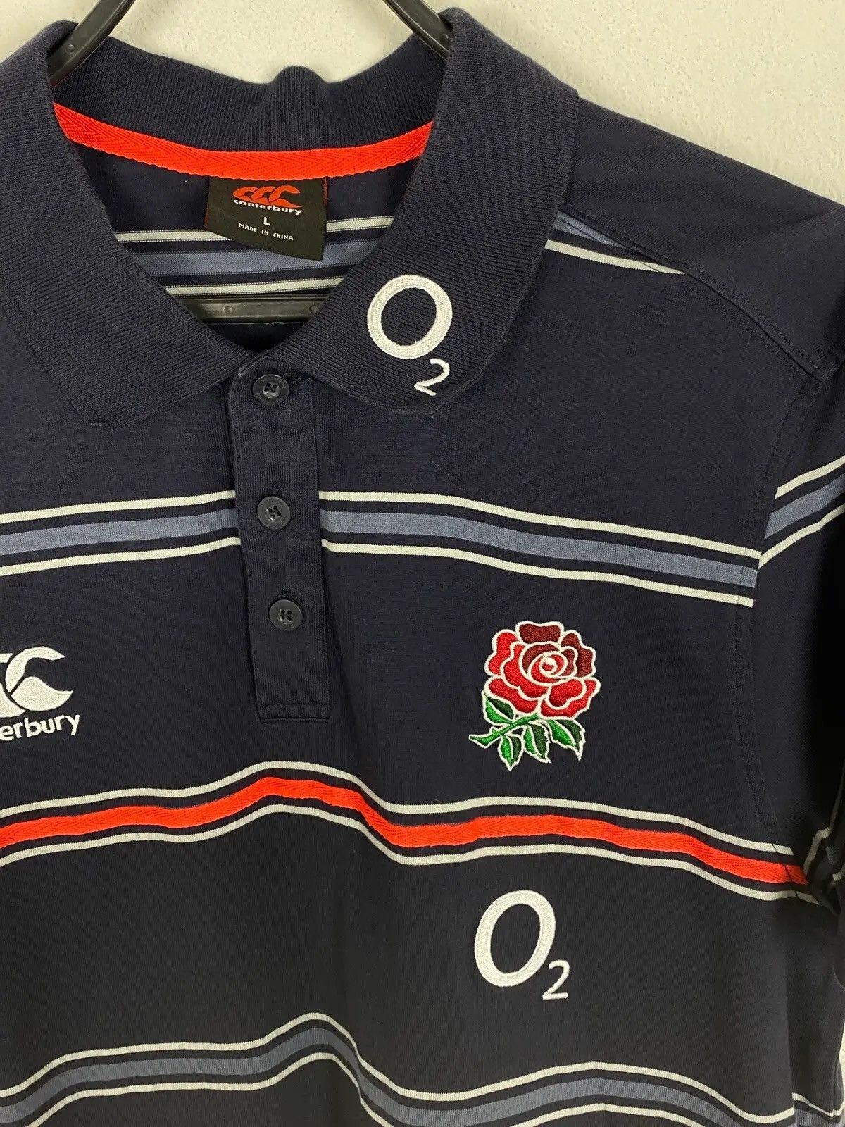 Canterbury of New Zealand Canterbury Of New Zealeand England Rugby O2 Polo Shirt Size US L / EU 52-54 / 3 - 2 Thumbnail