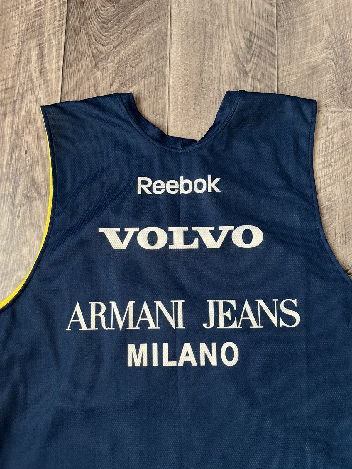 Reebok Vintage Reebok Olimpia Milano Armani Jeans Adecco Jersey 3XL Size US XXL / EU 58 / 5 - 8 Thumbnail