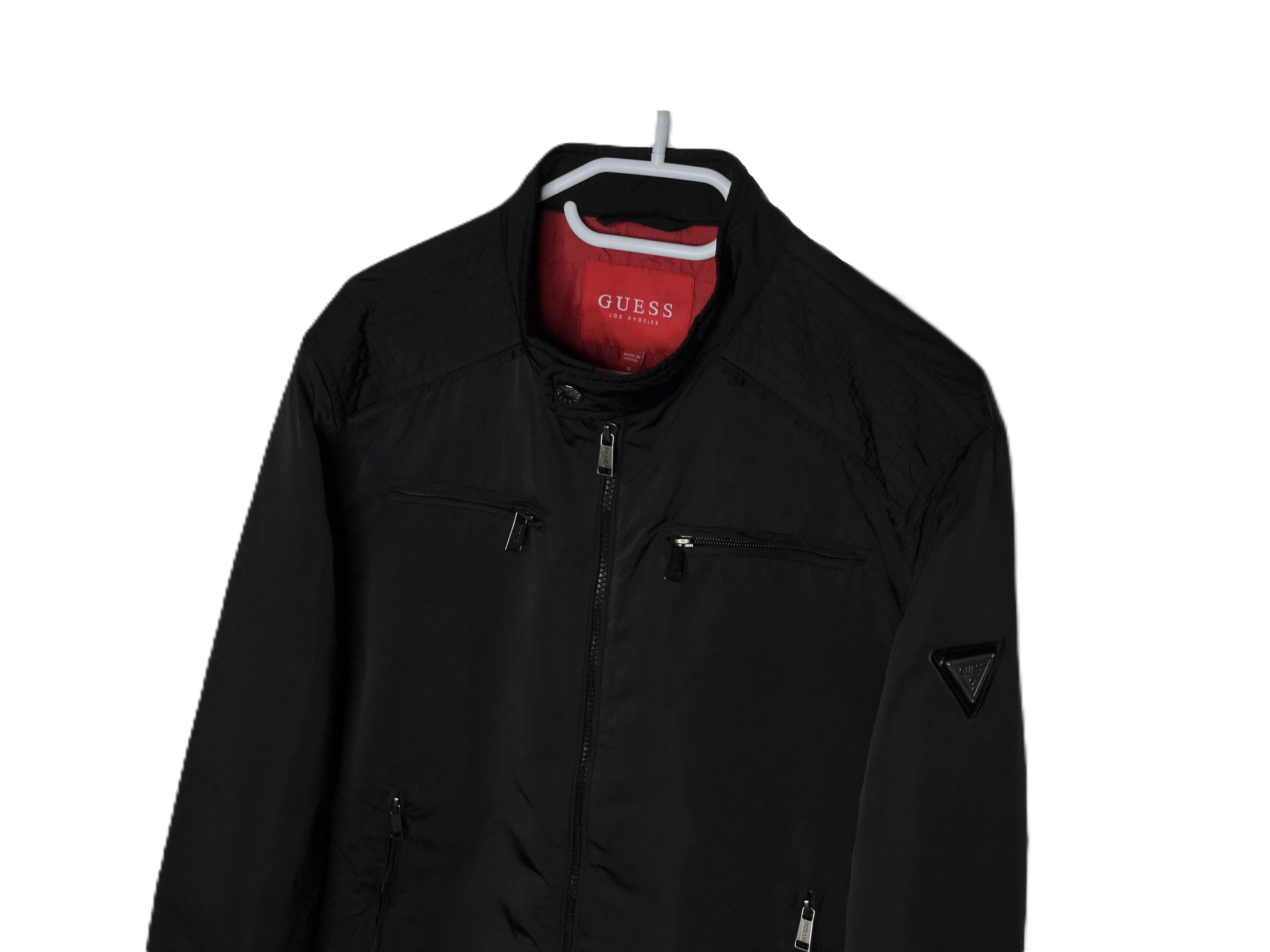 Guess Guess Mens Zip Jacket Sz M Black Size US M / EU 48-50 / 2 - 2 Thumbnail