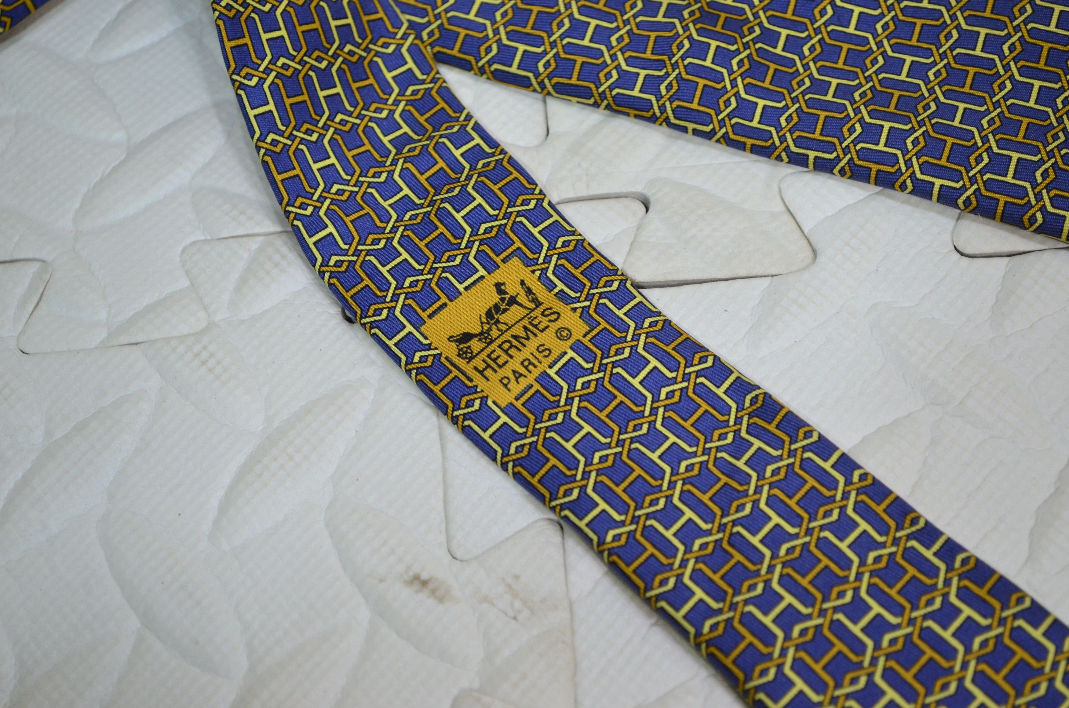 Hermes × Vintage Vintage Hermes Paris Necktie Size ONE SIZE - 3 Thumbnail