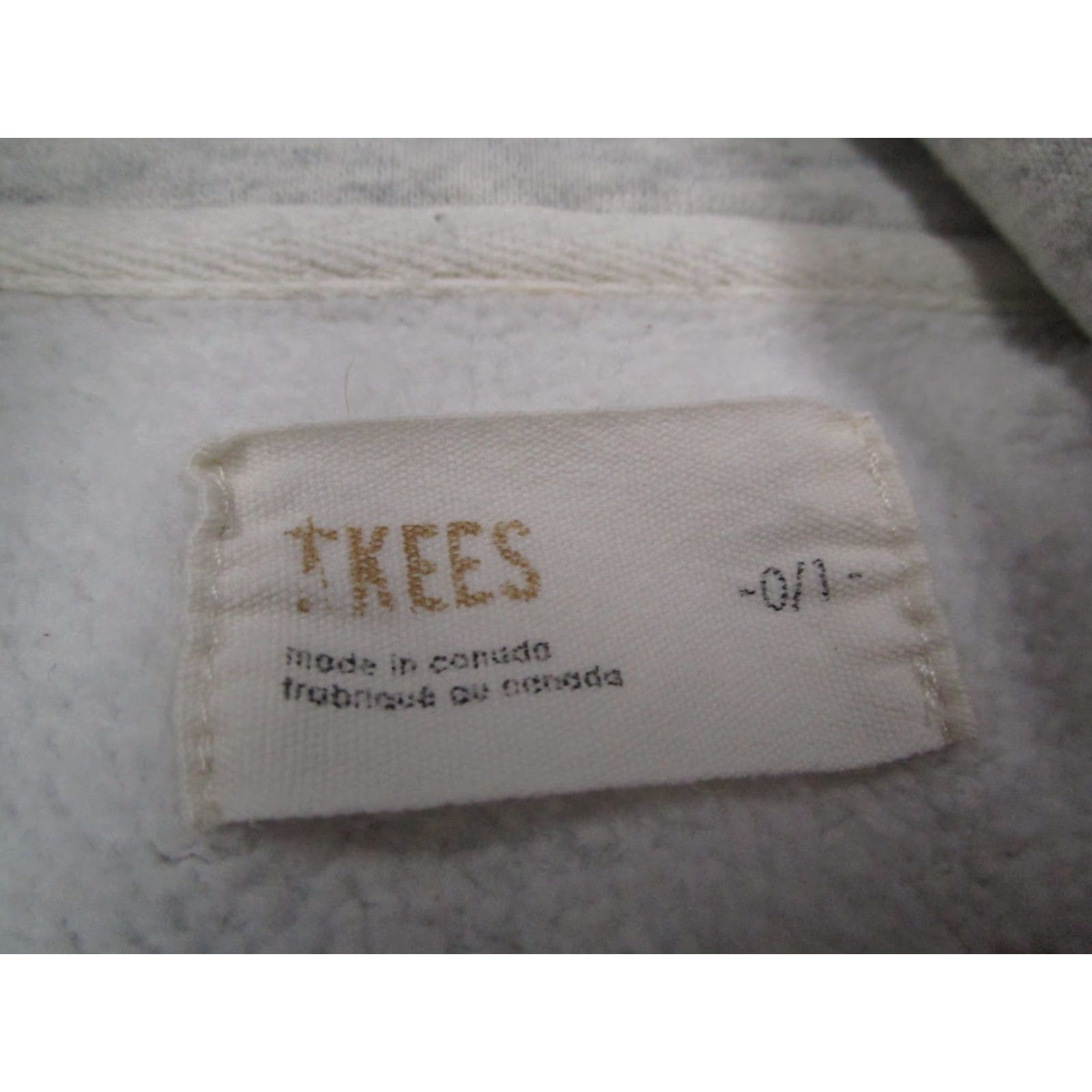 Vintage Tkees Women's Oversized 1/4 Zip Pullover Sweatshirt Gray Size 0/1 Cotton Blend Casual Activewear Size XS / US 0-2 / IT 36-38 - 2 Thumbnail