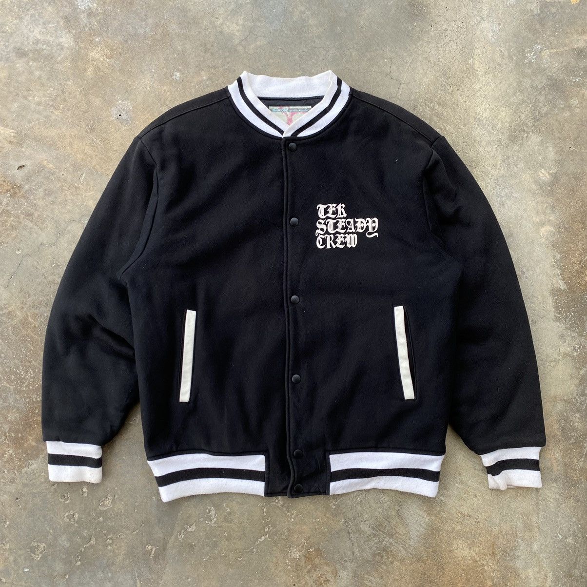 Japanese Brand × Vintage Tek One Visual Vandalizm Japan Varsity Jacket Size US L / EU 52-54 / 3 - 1 Thumbnail