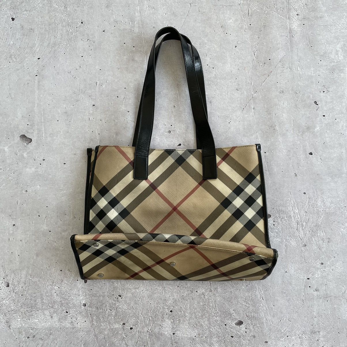 Burberry × Vintage RARE Burberry monogram handle bag y2k Size ONE SIZE - 7 Thumbnail