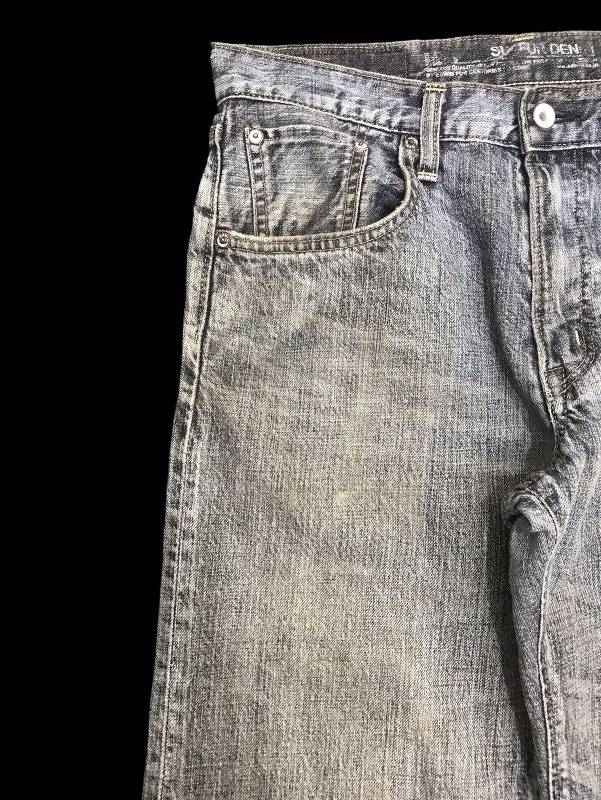Edwin 💥90s STYLE💥VTG EDWIN 505 RUDE STYLE DIRTY DENIM F374 Size US 31 - 4 Thumbnail