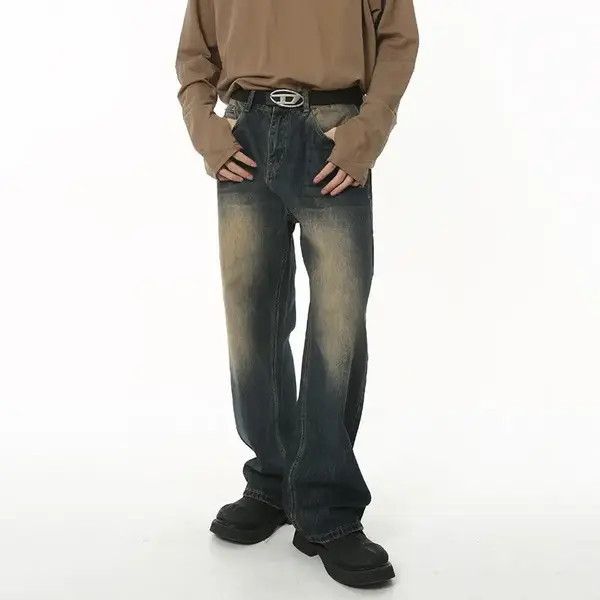Jean Himejima x Nan Loose wide-leg vintage distressed jeans y2k Size US 32 / EU 48 - 2 Thumbnail