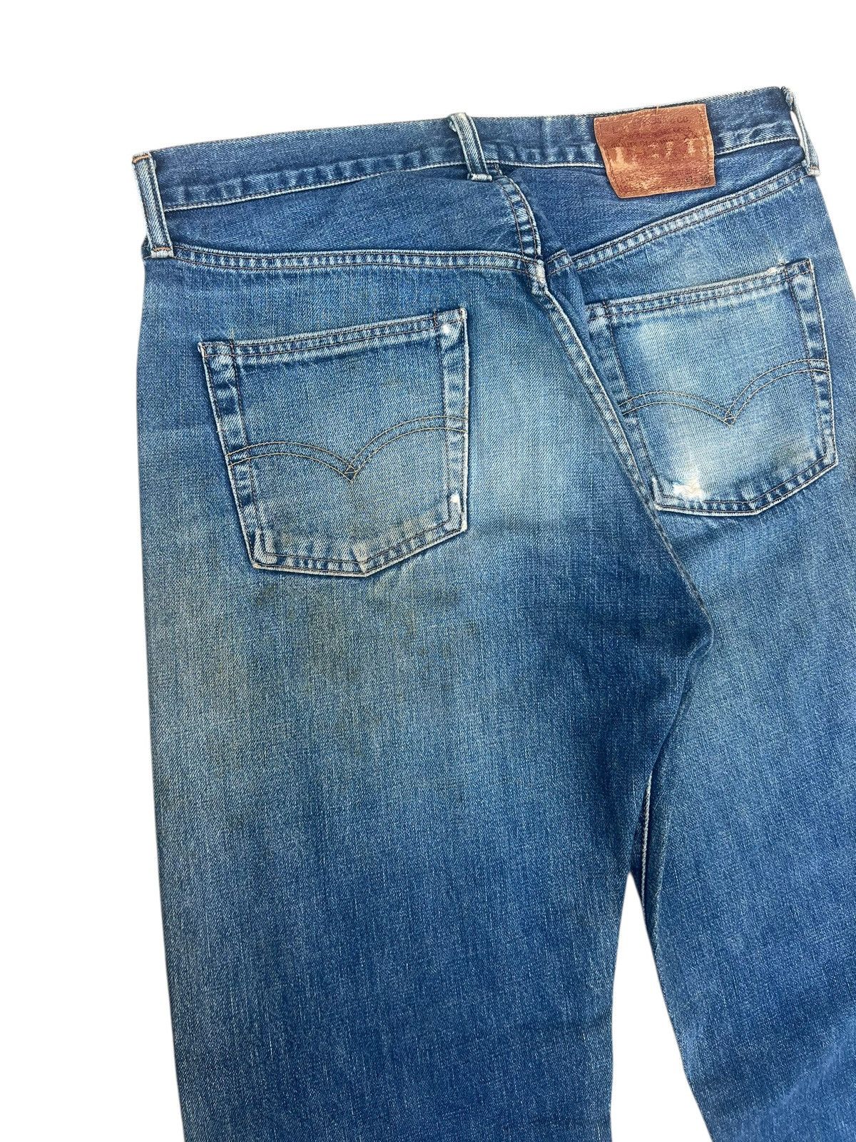 Levi's 90s Levi’s 503B XX Big E Distress Denim Selvedge Jeans Size US 32 / EU 48 - 16 Thumbnail