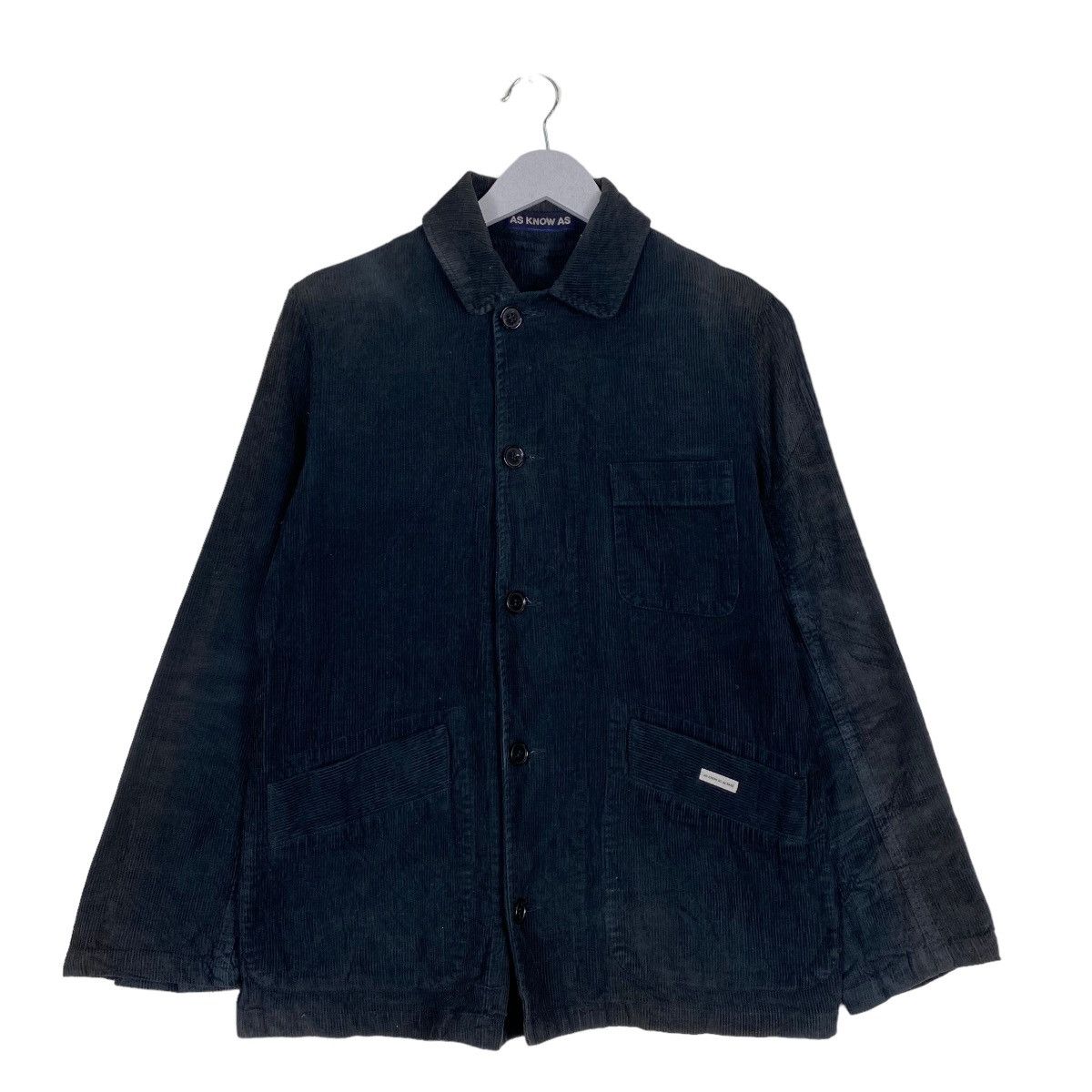image of As Know As Corduroy Button Jacket in Black, Men's (Size Medium)