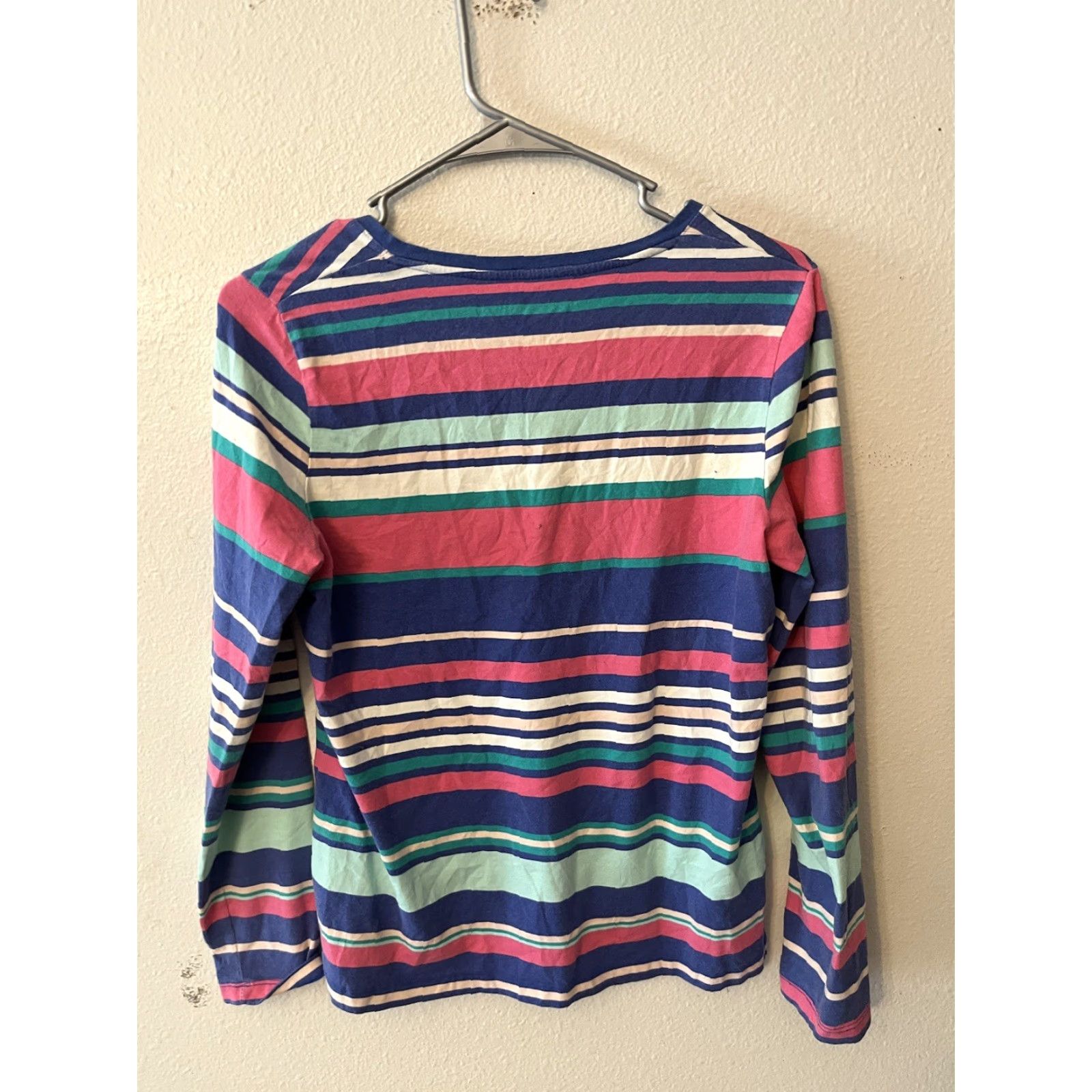 Talbots Talbots Blouse Shes Womens Multicolor Striped V-Neck Long Sleeve Size PS Shipped Daily Size S / US 4 / IT 40 - 2 Thumbnail