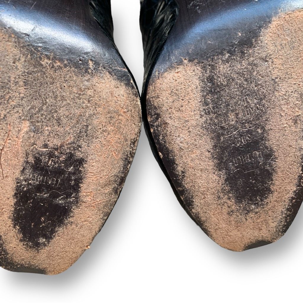 Stuart Weitzman Stuart Weitzman Platform Heels Black Patent Leather Snakeski Size US 9 / IT 39 - 10 Thumbnail