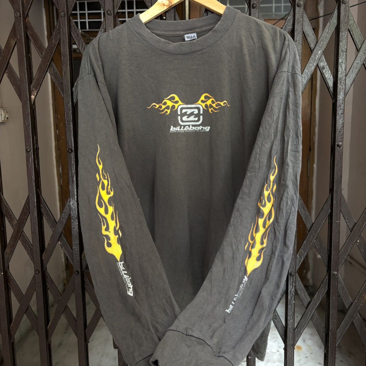 Billabong Vintage Billabong Flame Long sleeve surf shirt Size US M / EU 48-50 / 2 - 1 Thumbnail