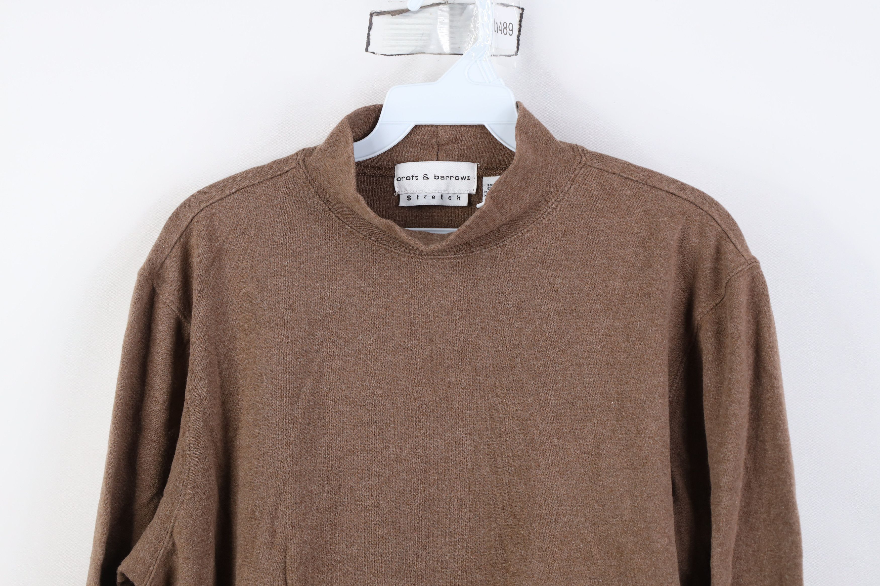 Vintage Vintage 90s Streetwear Mock Neck Long Sleeve T-Shirt USA Size L / US 10 / IT 46 - 2 Thumbnail