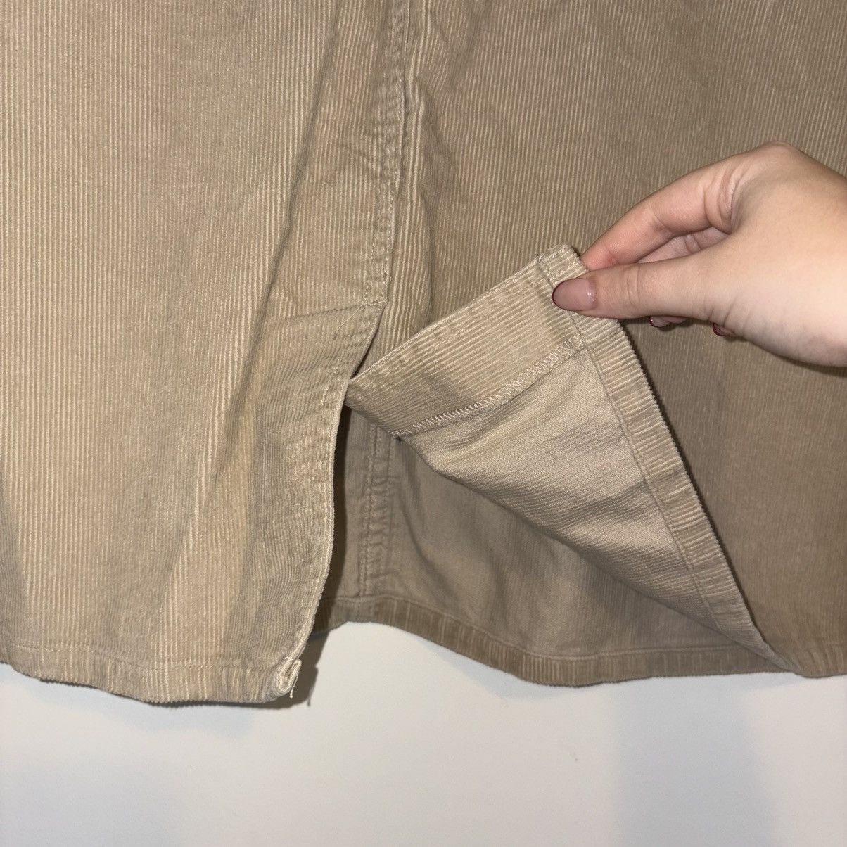 Other NWT Exchange Unlimited Tan Denim Midi Skirt Size 38" / US 16 / IT 52 - 5 Thumbnail