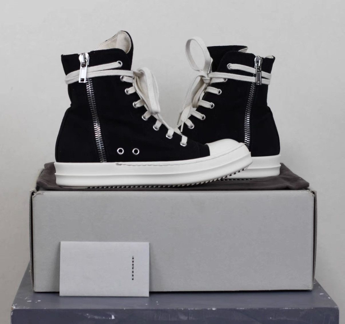 Rick Owens Rick Owens High-Top Canvas Bubble Converse-Inspired Sneakers Size US 7 / IT 37 - 5 Thumbnail