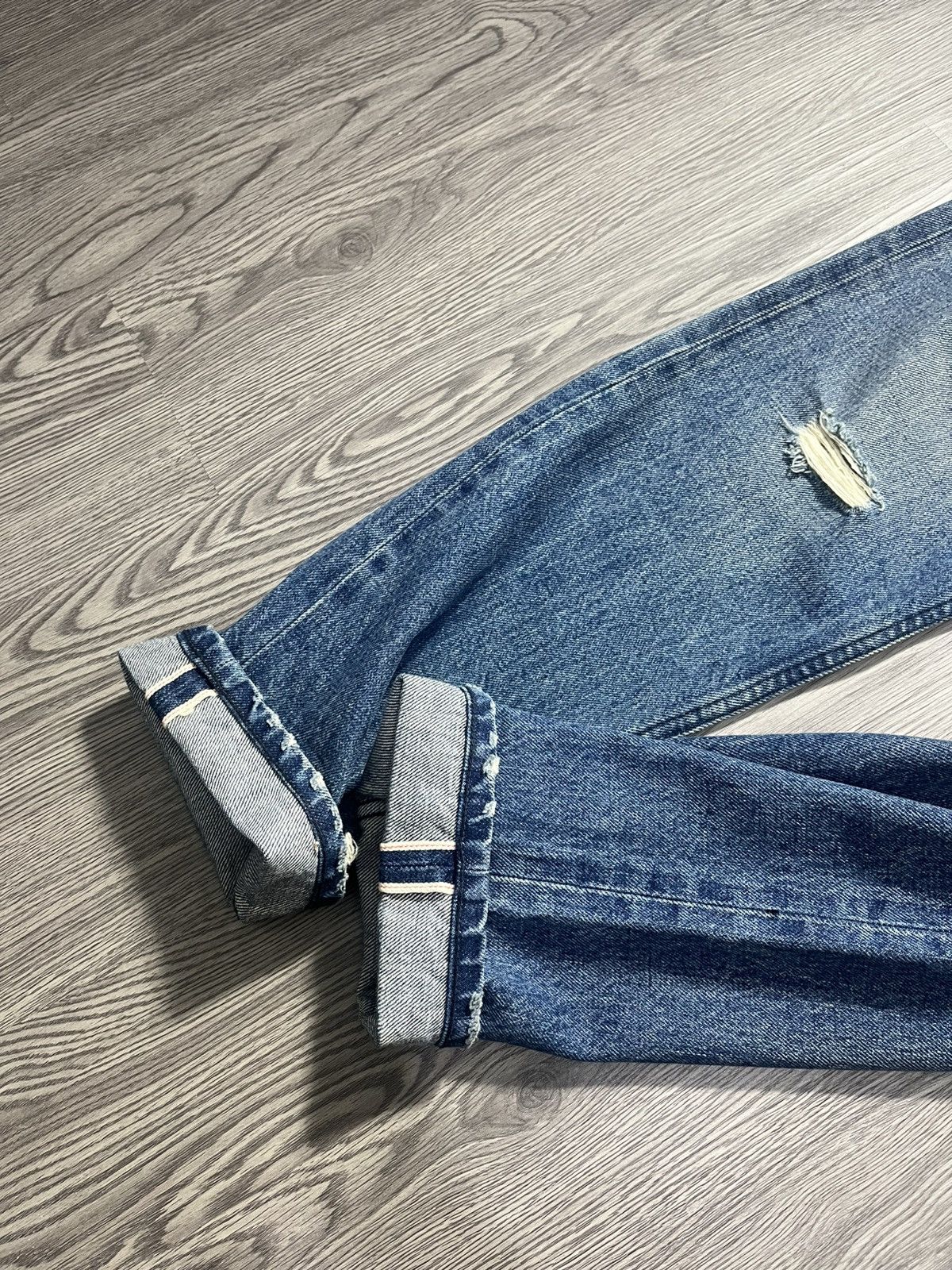 Japanese Brand 🇯🇵 Distressed Beauty & Youth United Arrows Selvedge Jeans Size US 32 / EU 48 - 7 Thumbnail
